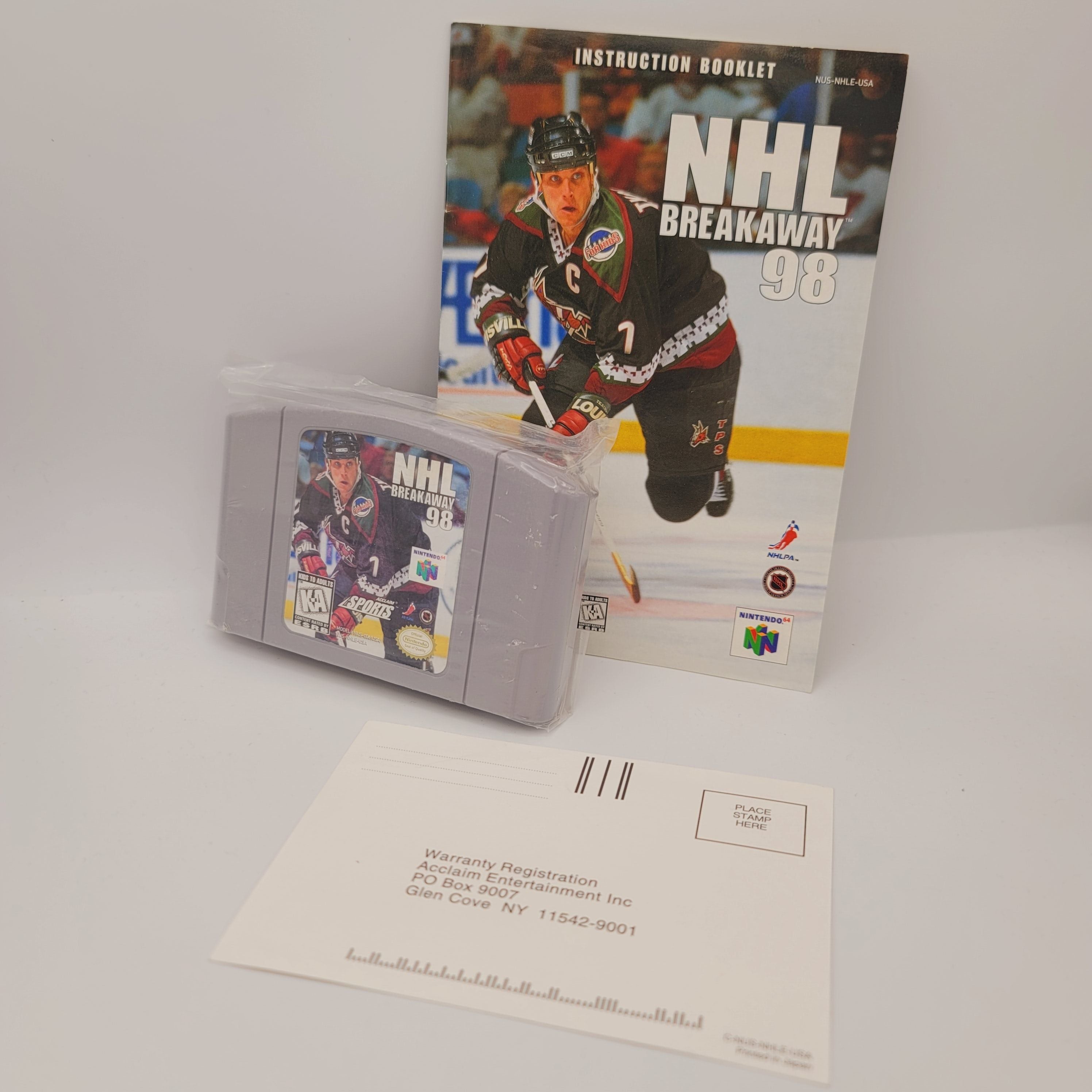 N64 - NHL Breakaway 98 (Complete in Box / B+ / With Manual)