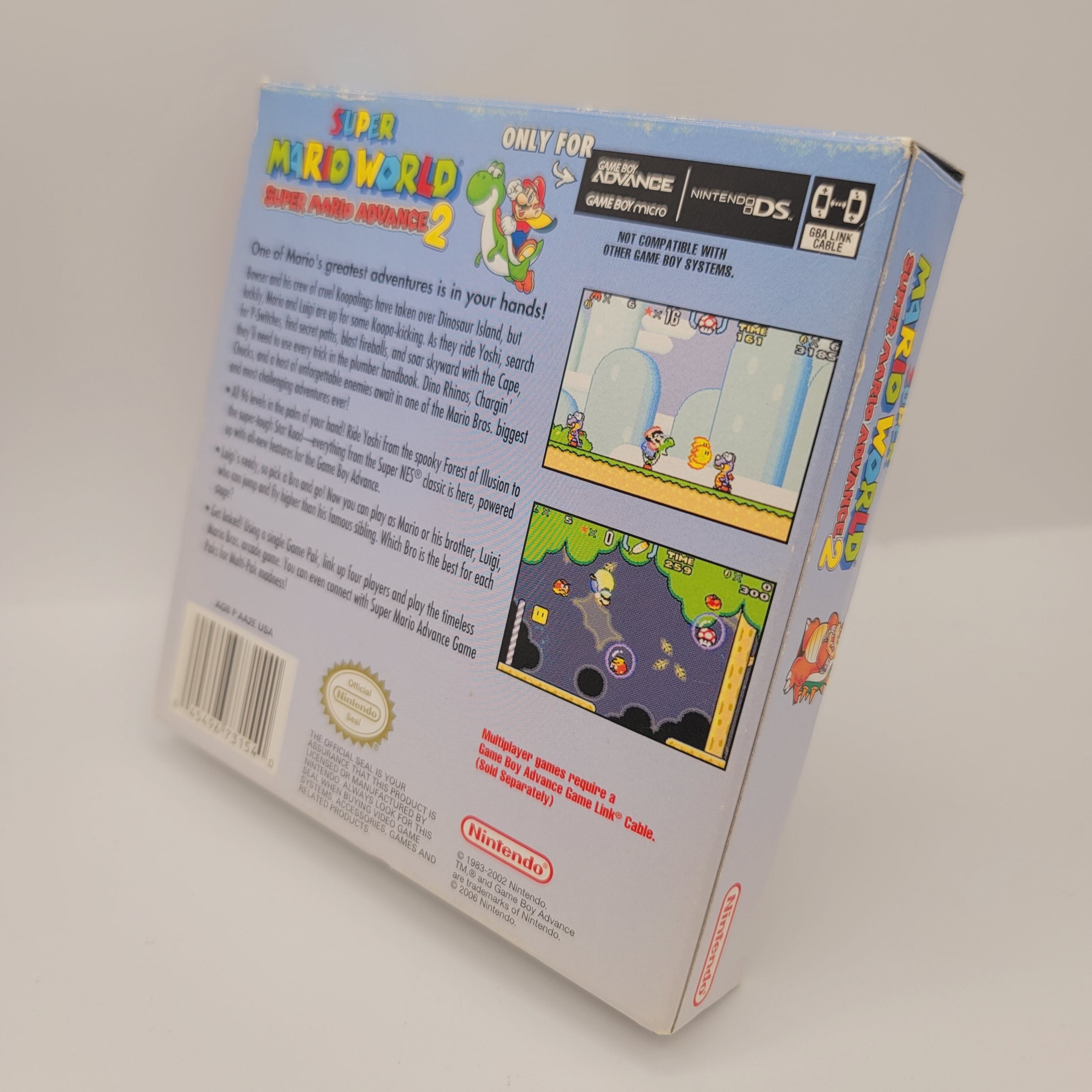 GBA - Super Mario Advance 2 Super Mario World (Complete in Box / Player's Choice / A- / With Manual)