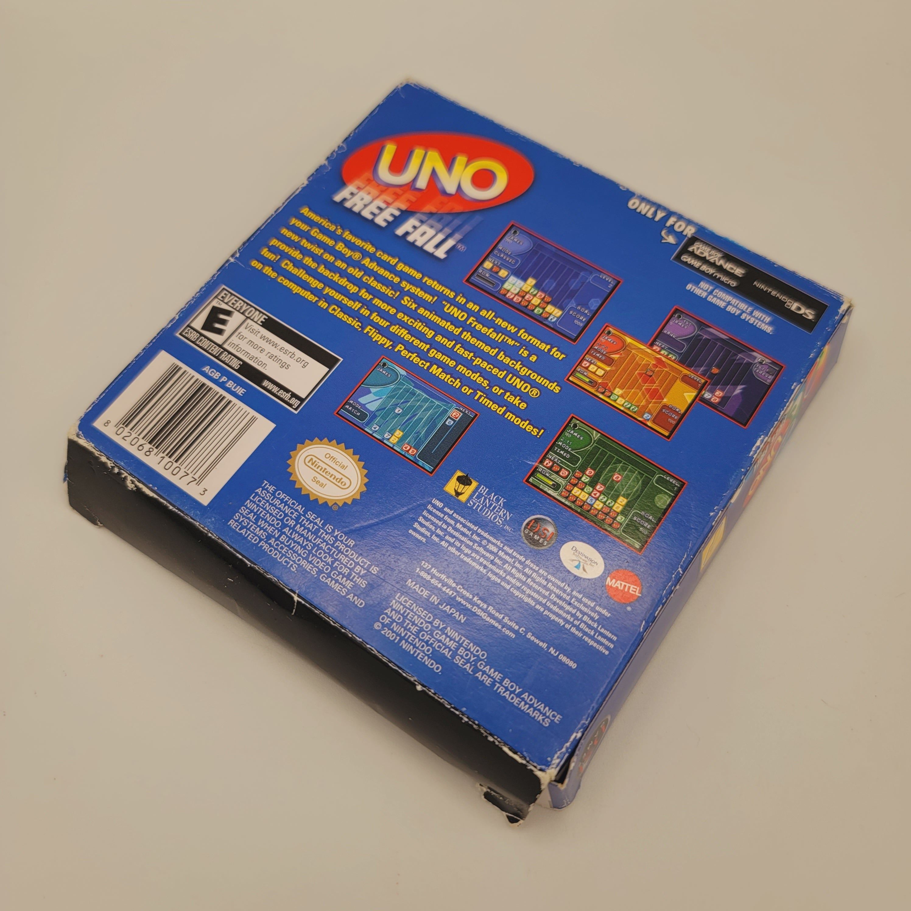 GBA - Uno Free Fall (Complete in Box / D / With Manual)