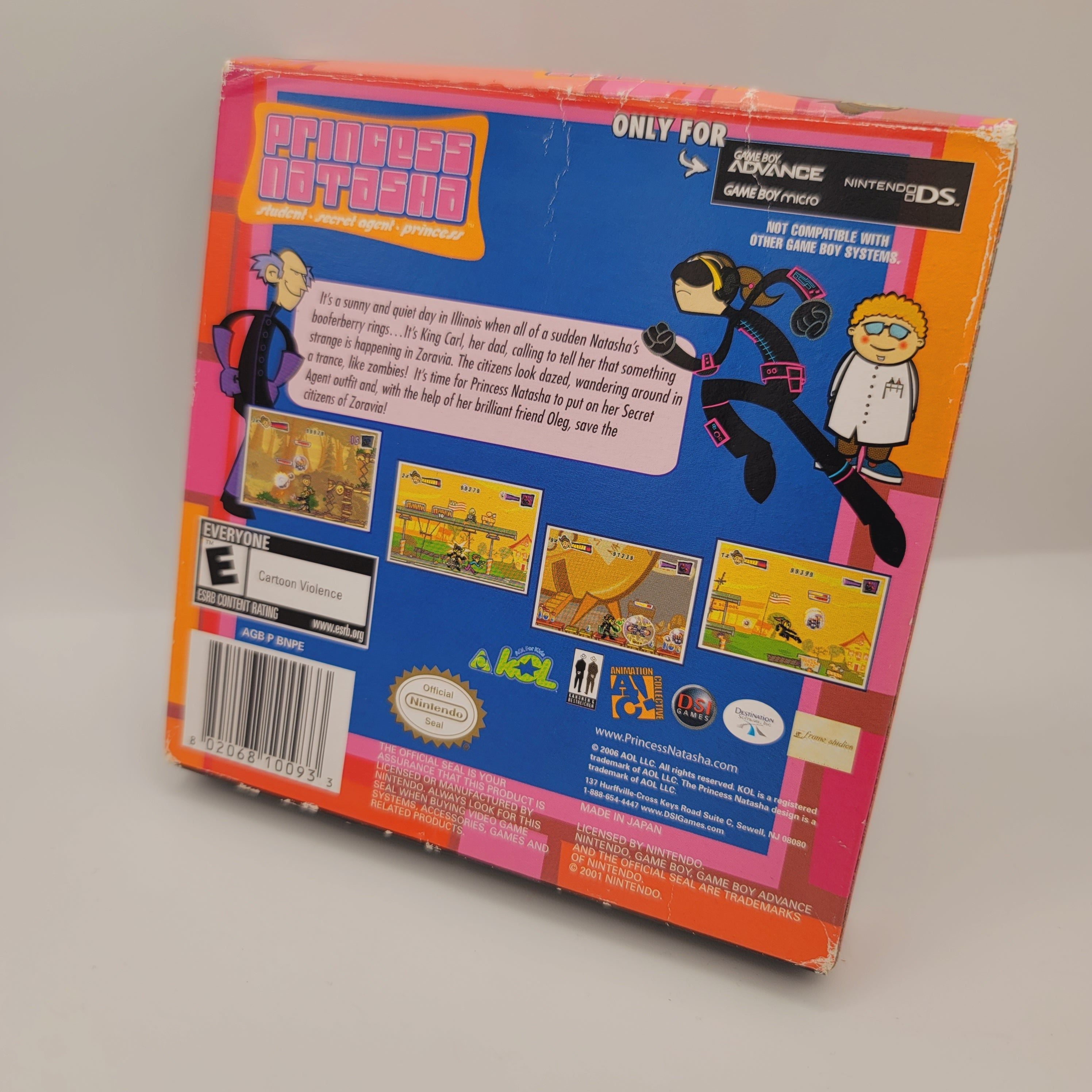 GBA - Princess Natasha Student - Secret Agent - Princess (Complete in Box / B- / With Manual)(