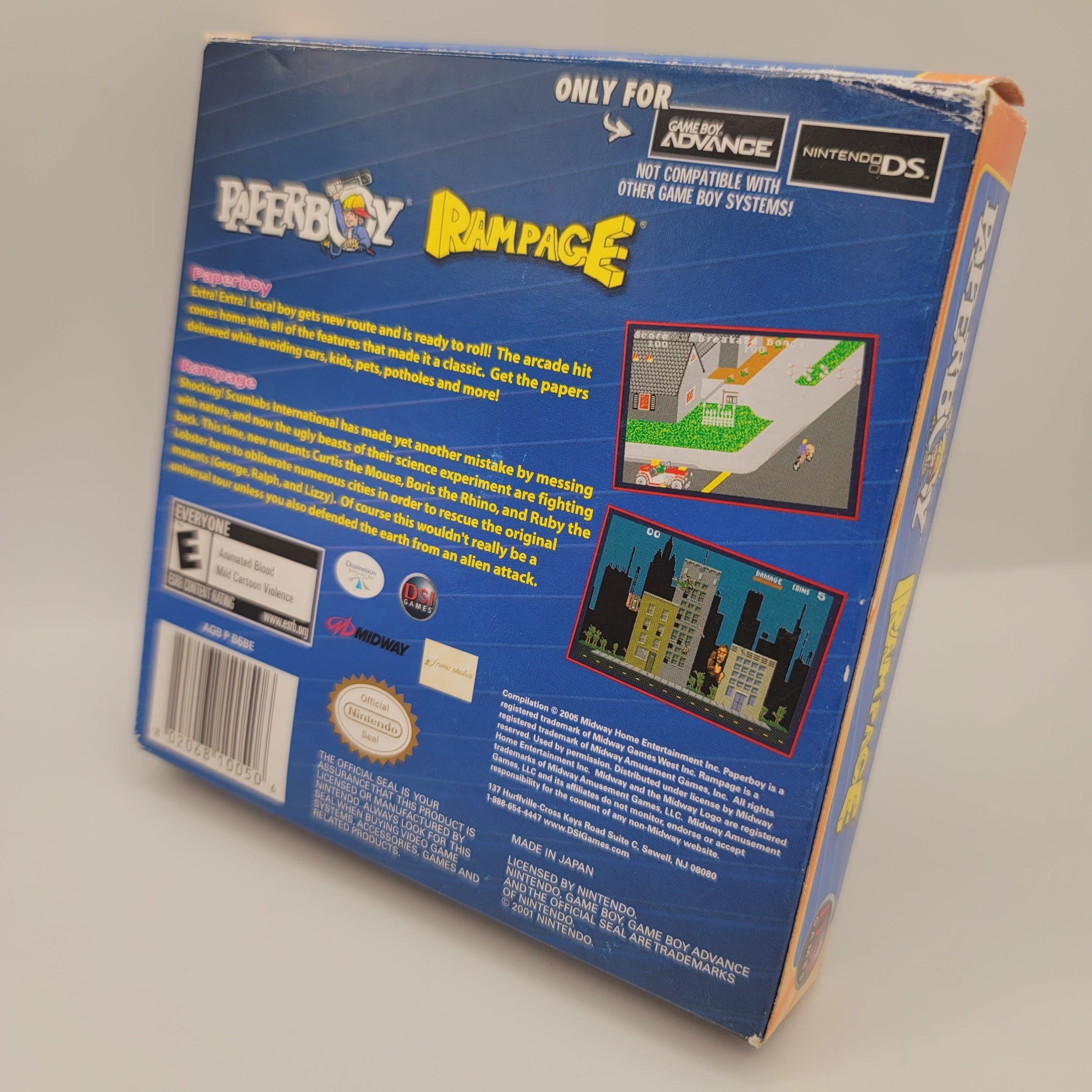 GBA - Paperboy / Rampage (Complete in Box / A / With Manual)