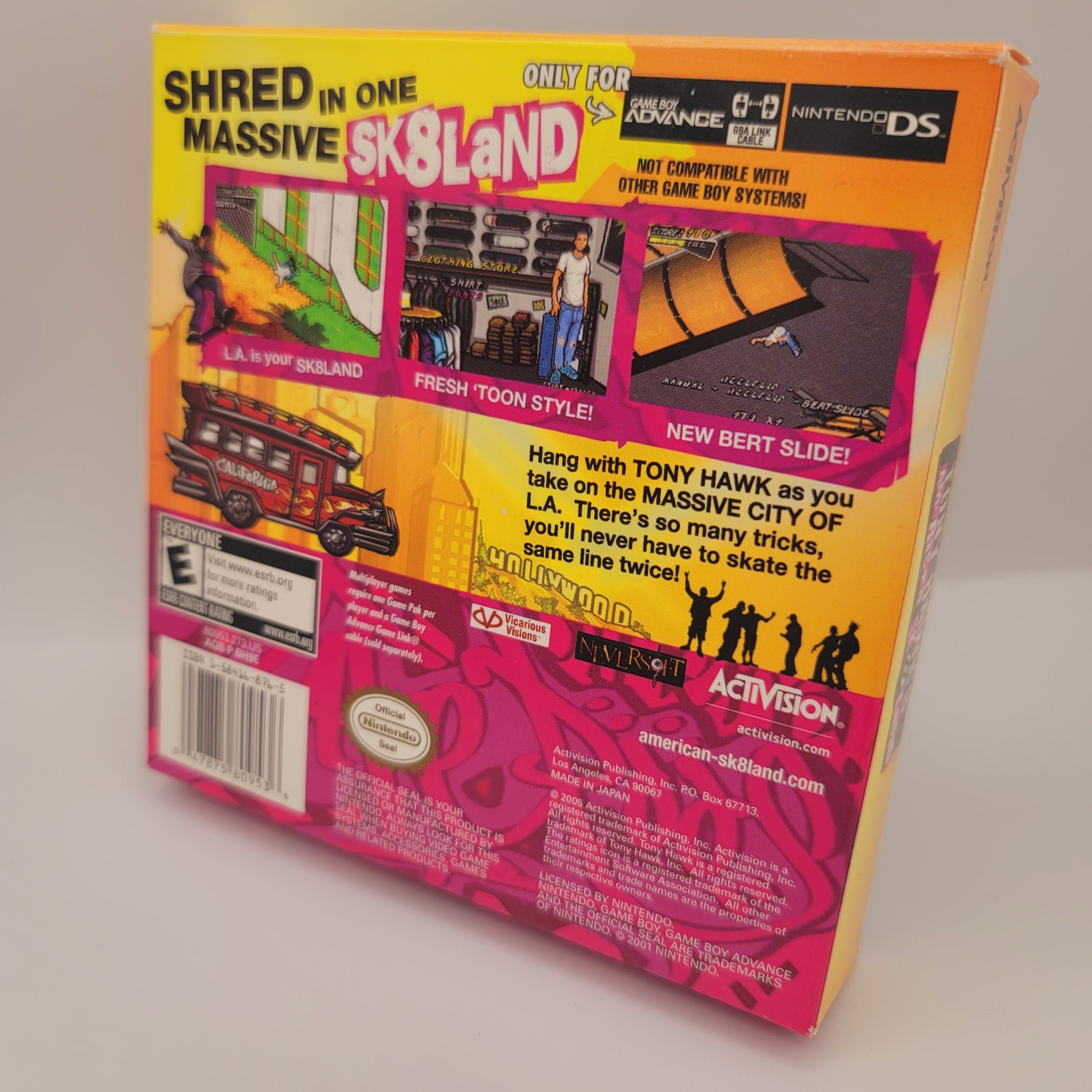 GBA - Tony Hawk's American Sk8land (Complete In Box / A- / With Manual)