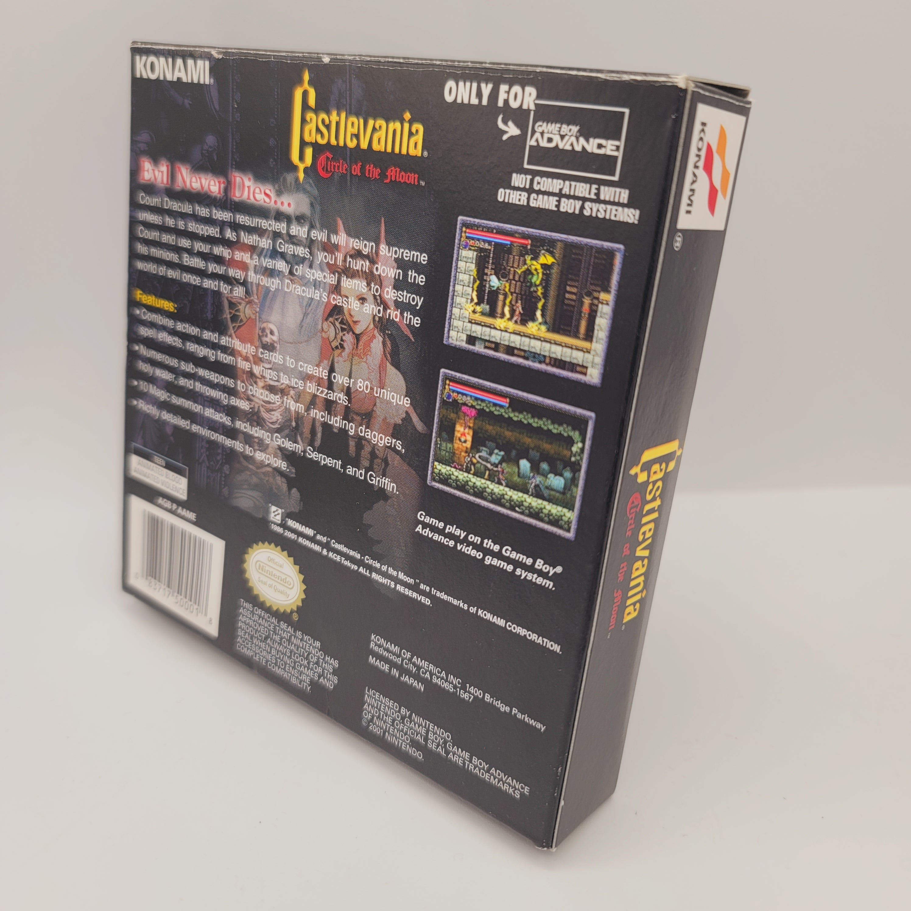GBA - Castlevania Circle Of The Moon (Complete in Box / A / With Manual)