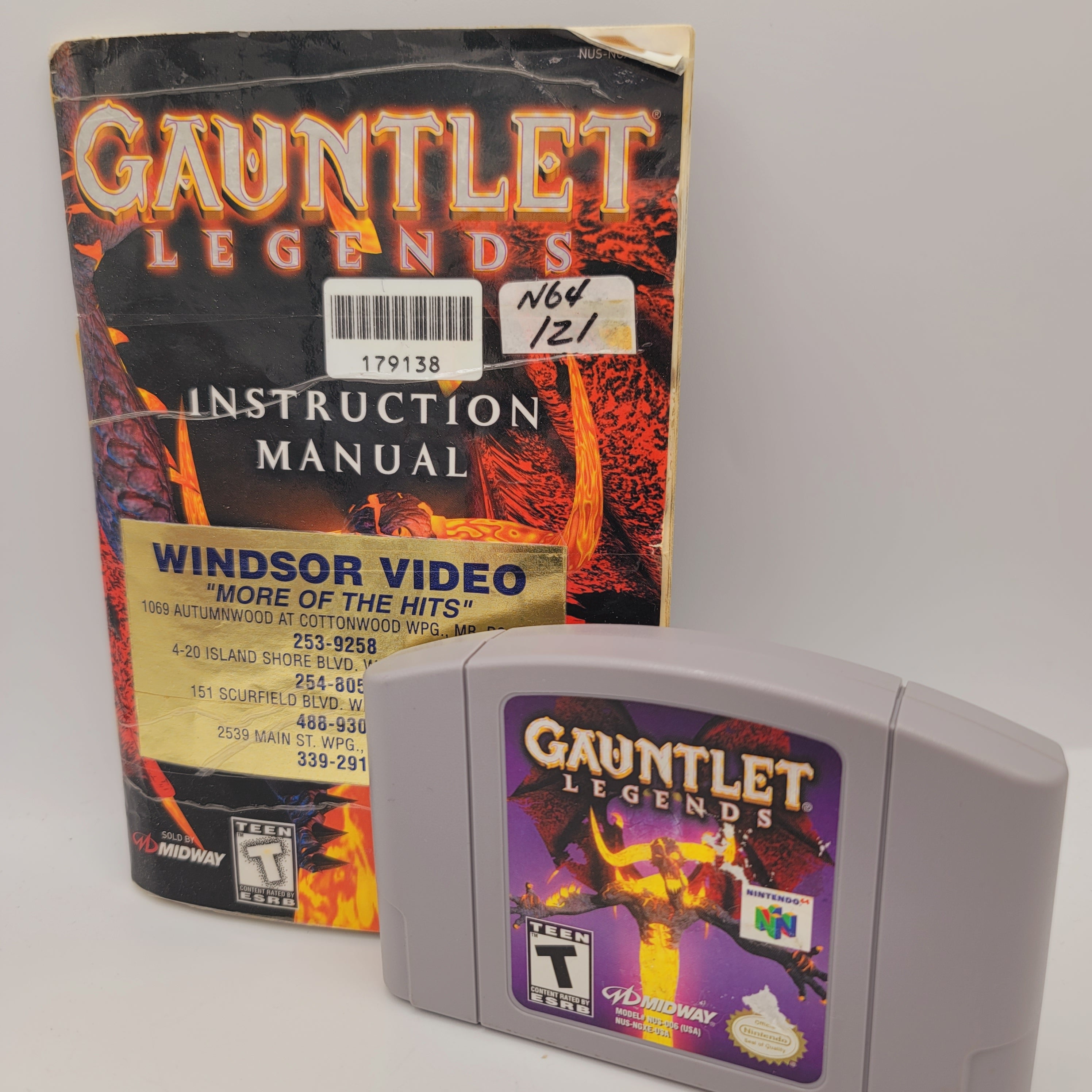 N64 - Gauntlet Legends (Complete in Box / B- / Worn Manual)