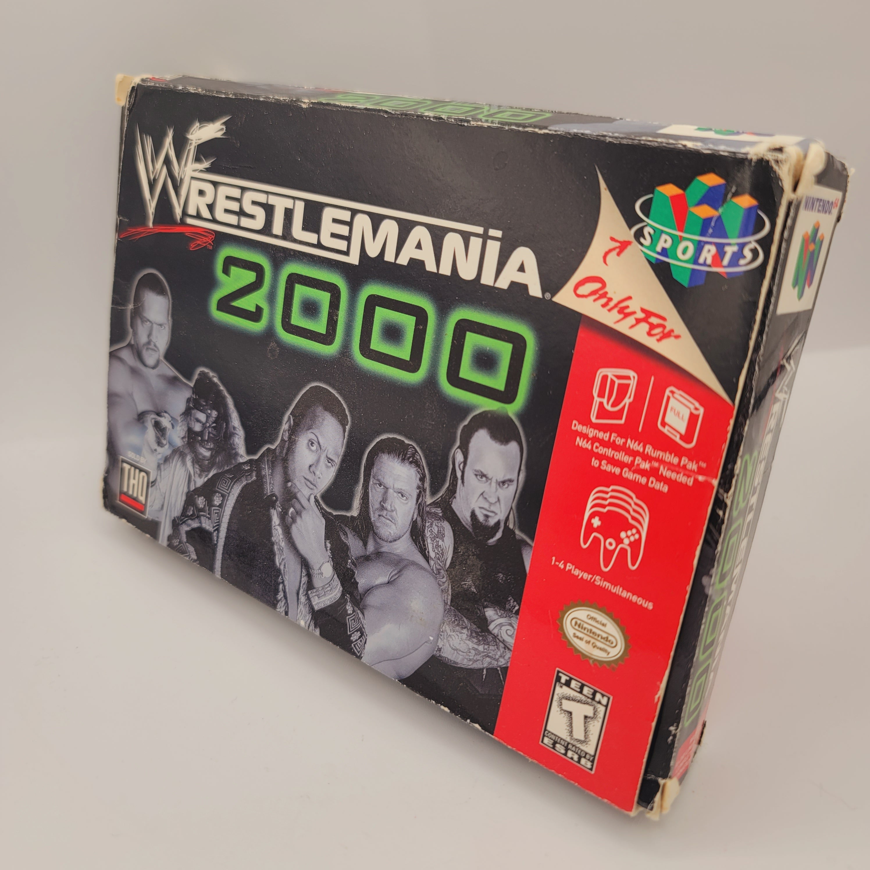 N64 - WWF Wrestlemania 2000 (Complete in Box / D / With Manual)