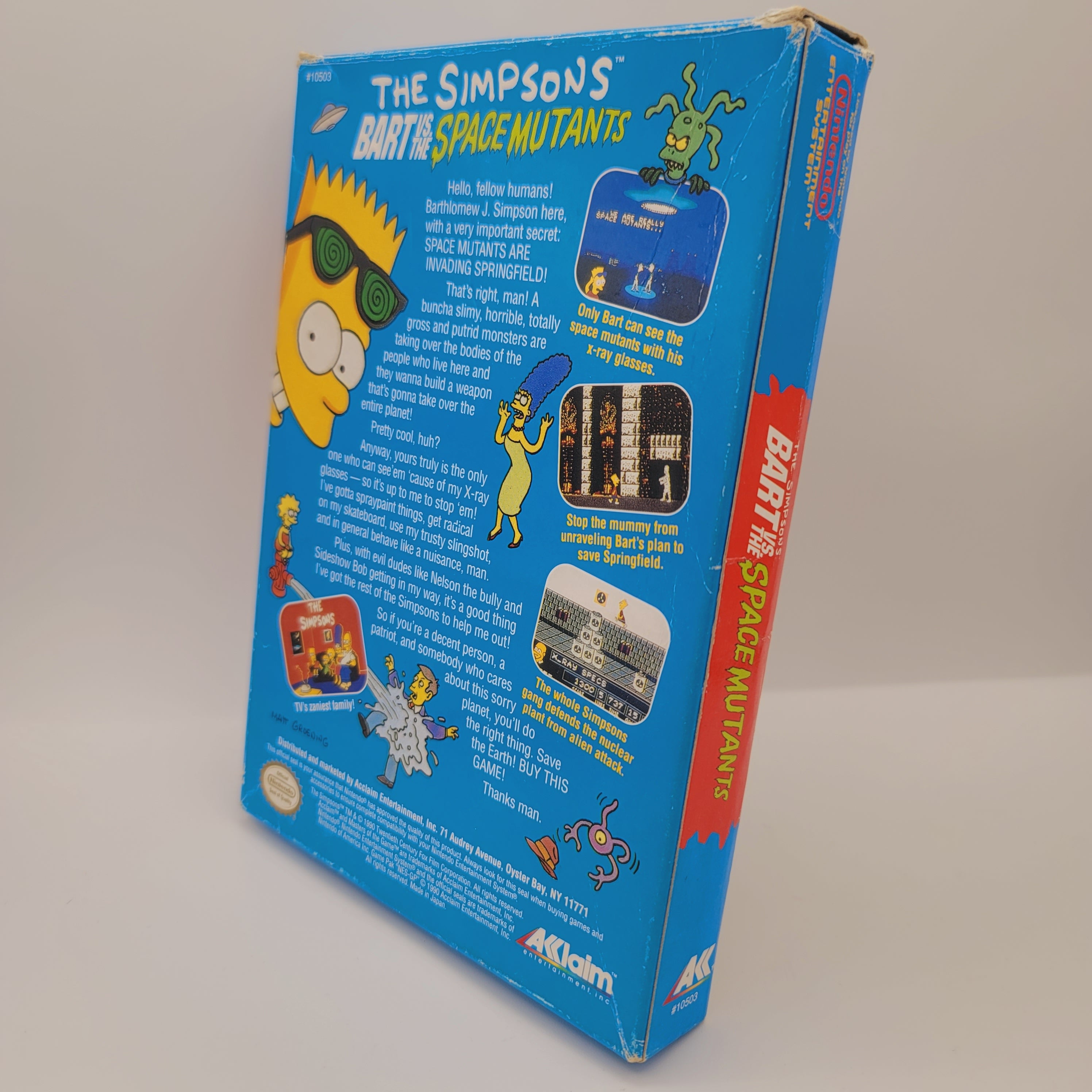 NES - Les Simpsons Bart vs les Space Mutants (Complet en boîte)