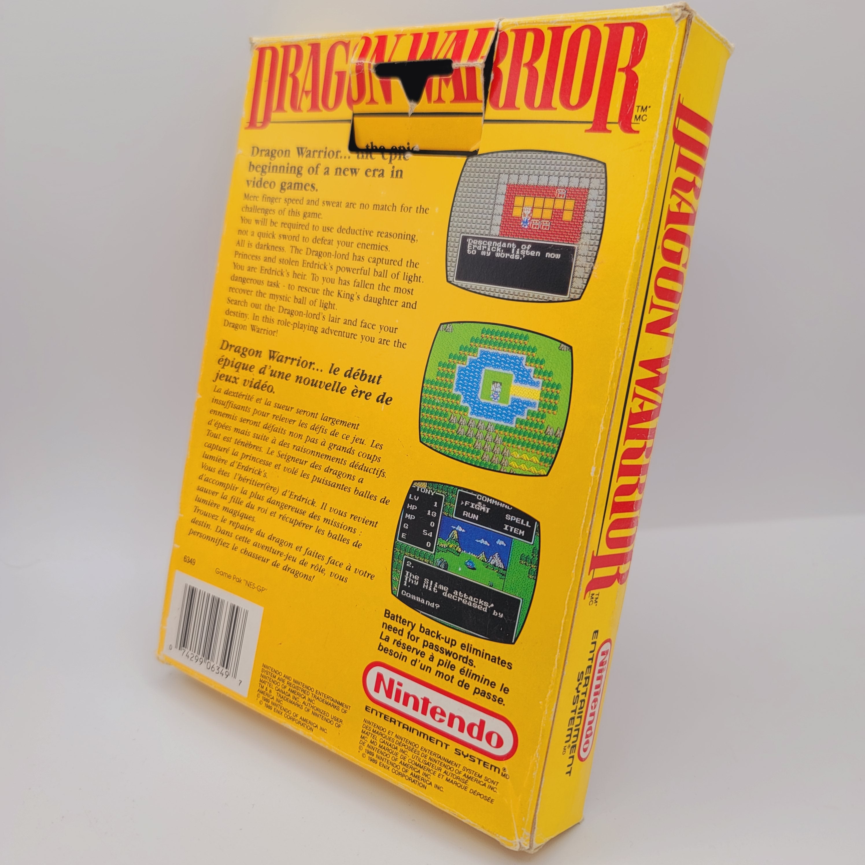 NES - Dragon Warrior (Complete in Box / C / No Manual)