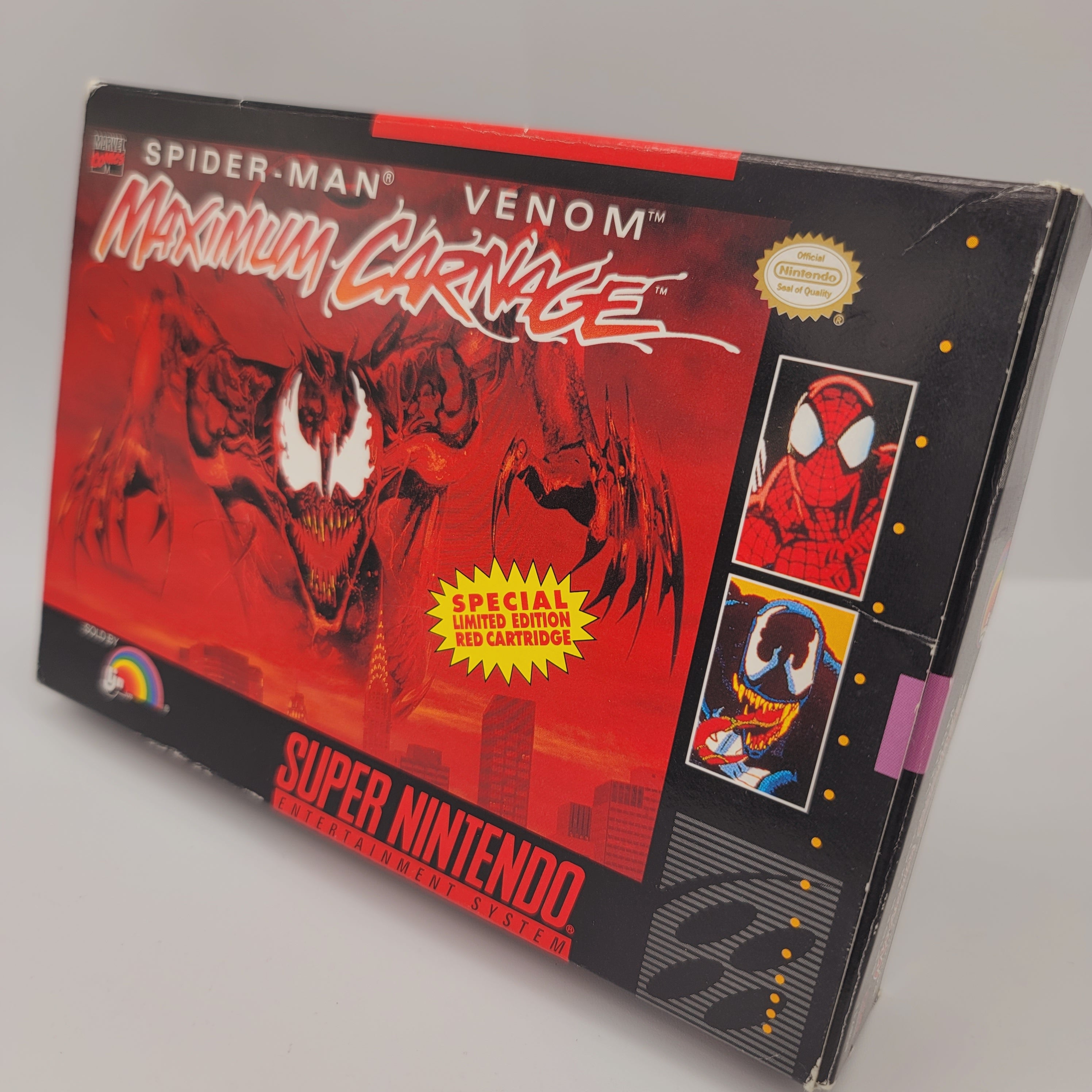 SNES - Spider-Man & Venom Maximum Carnage (Complete in Box / B- / With Manual)