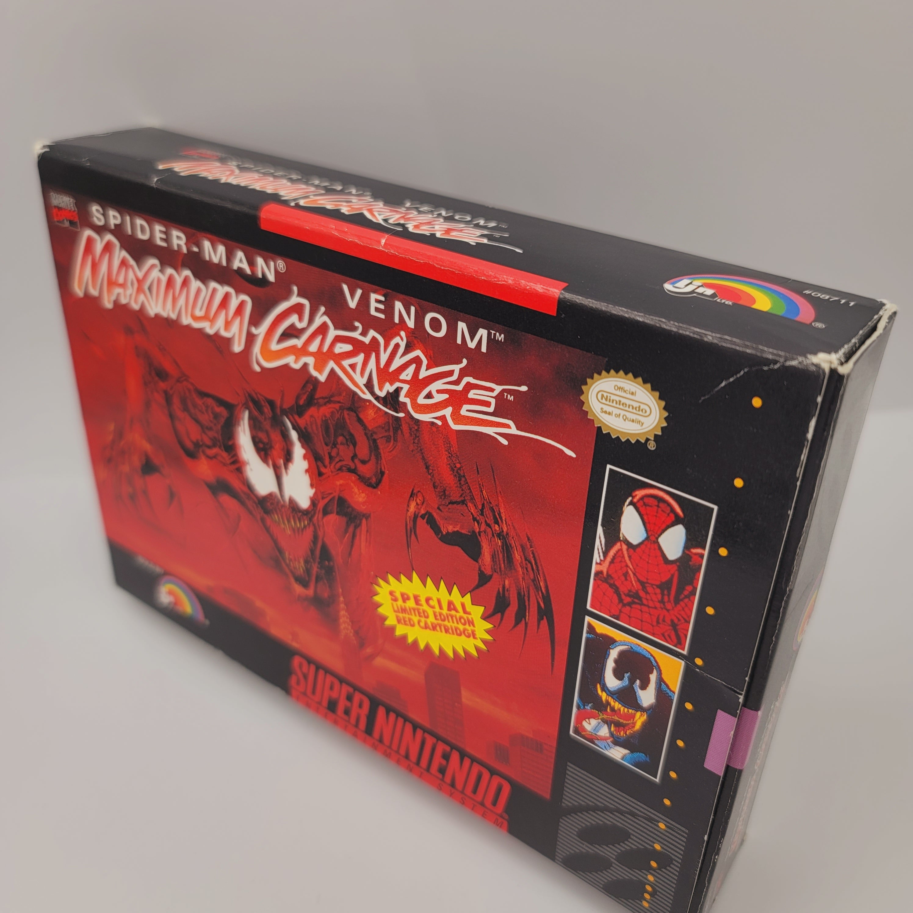 SNES - Spider-Man & Venom Maximum Carnage (Complete in Box / B- / With Manual)