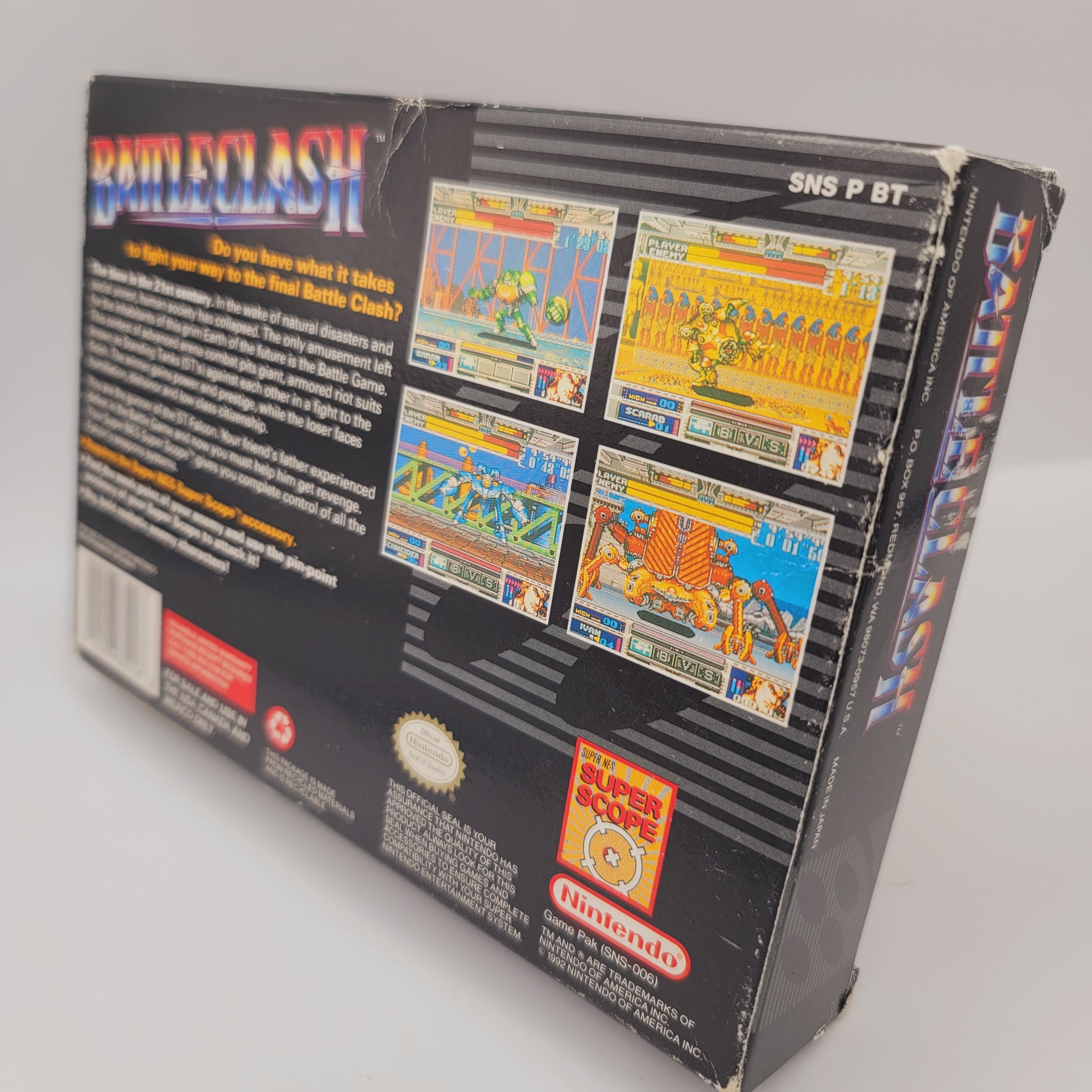 SNES - Battle Clash (Complete in Box / A- / With Manual)