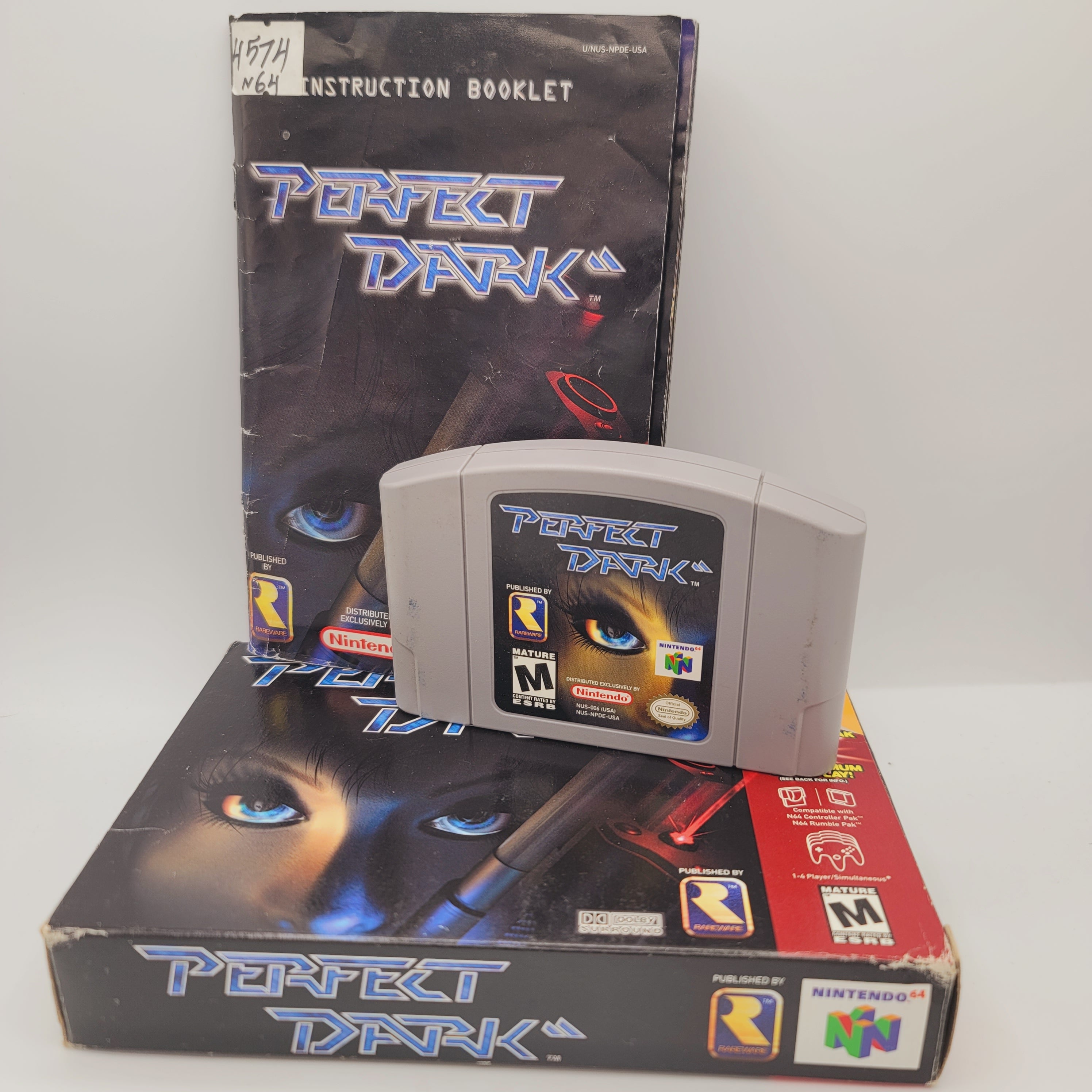 N64 - Perfect Dark (Complete in Box / B / Rough Manual)