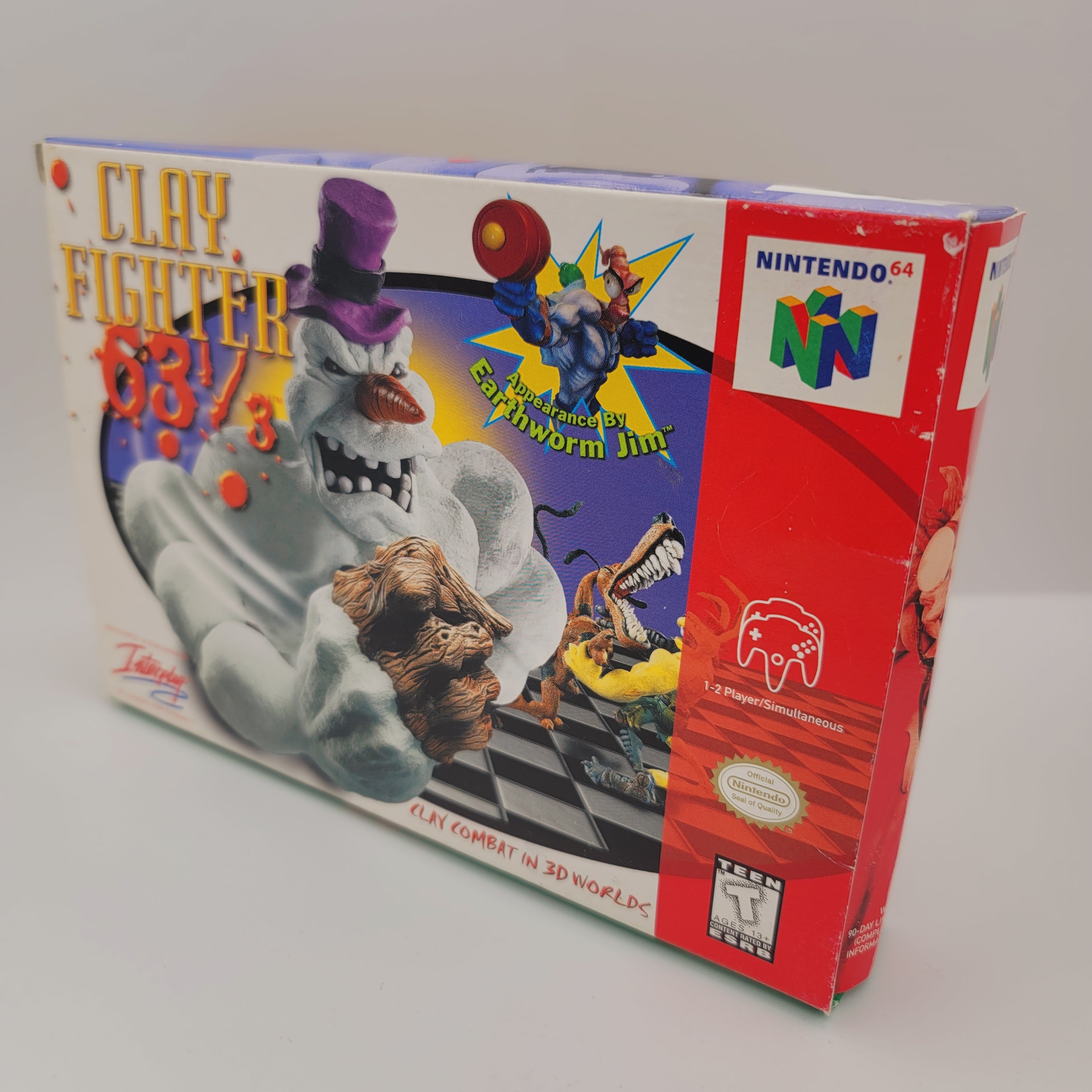 N64 - Clay Fighter 63 1/3 (Complete in Box / A- / No Manual)