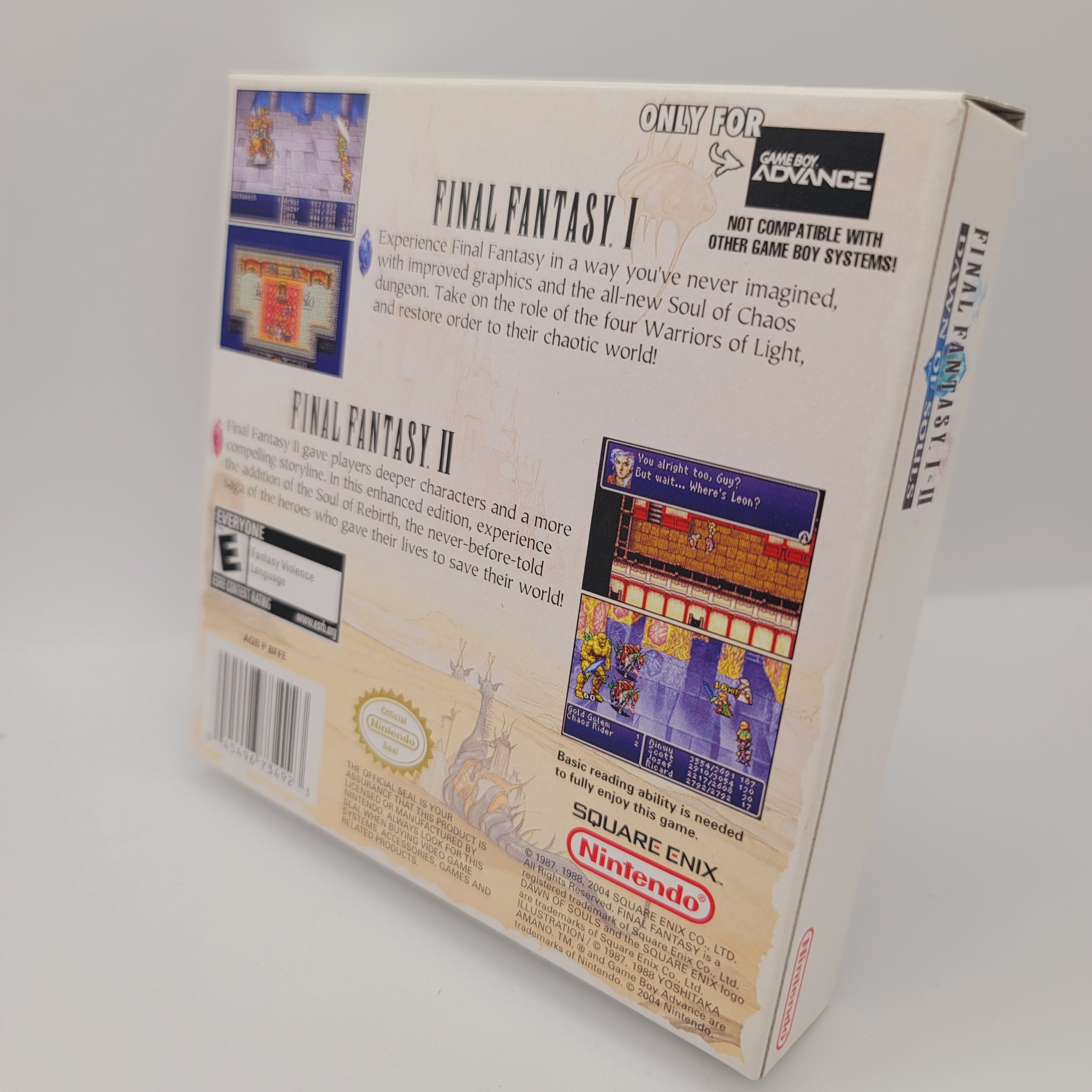 GBA - Final Fantasy I & II Dawn of Souls (Complete in Box / A+ / With Manual)