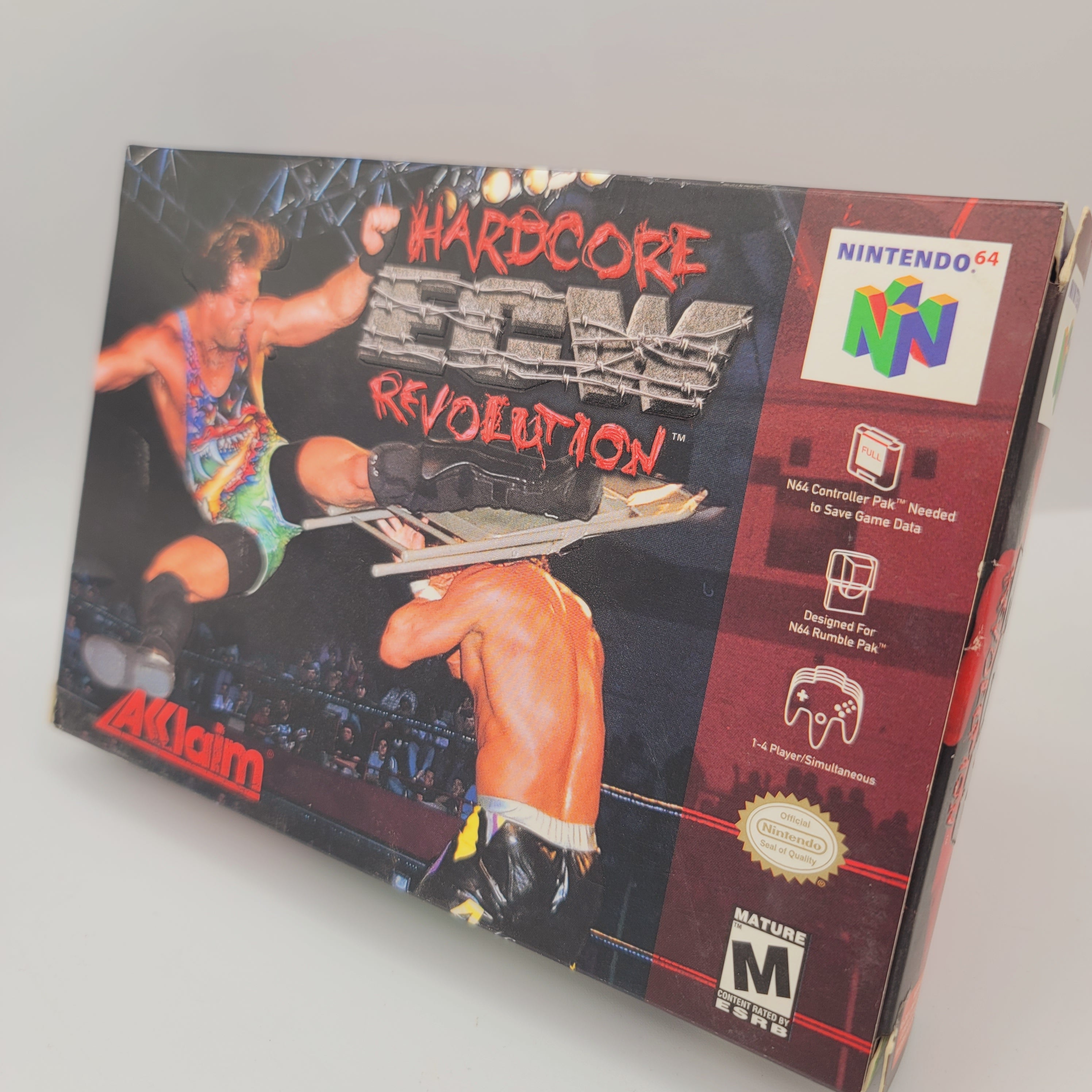 N64 - ECW Hardcore Revolution (Complete in Box / A+ / With Manual)