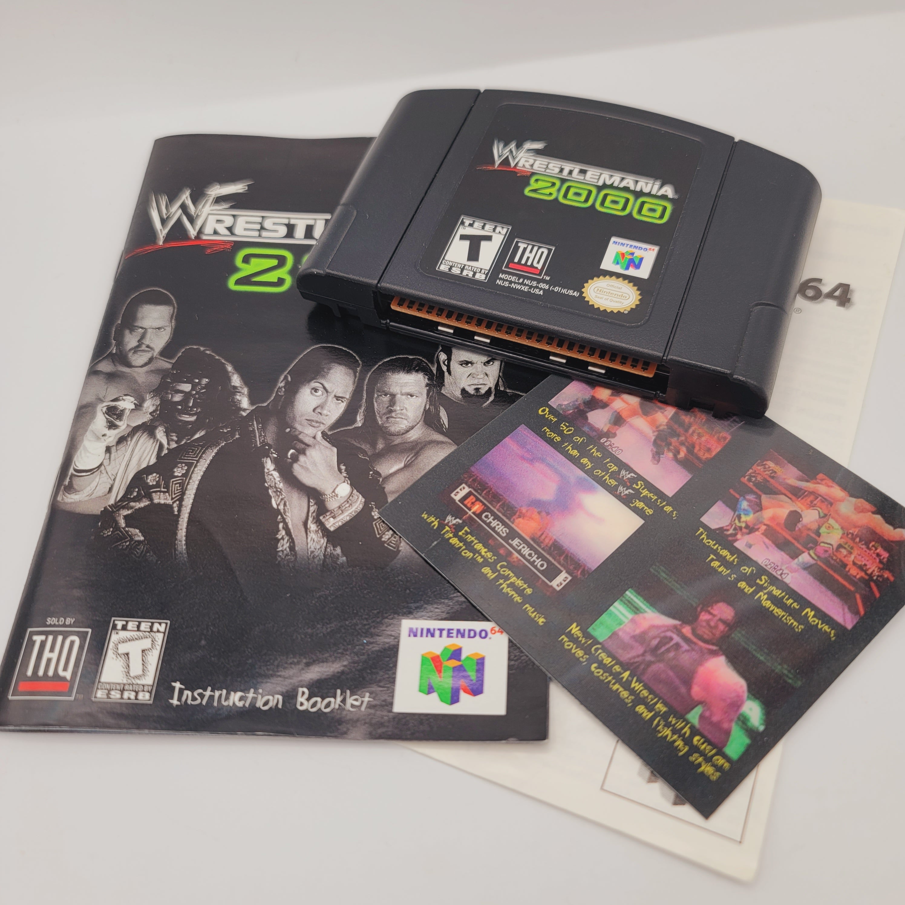 N64 - WWF WrestleMania 2000 (Complete in Box / B+ / With Manual)