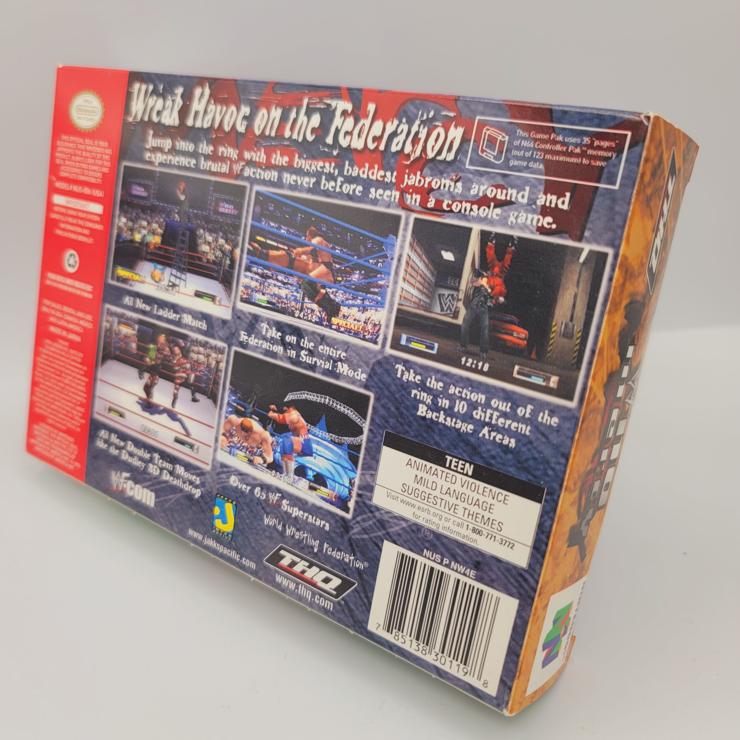 N64 - WWF No Mercy (Complete in Box / A+ / Worn Manual)