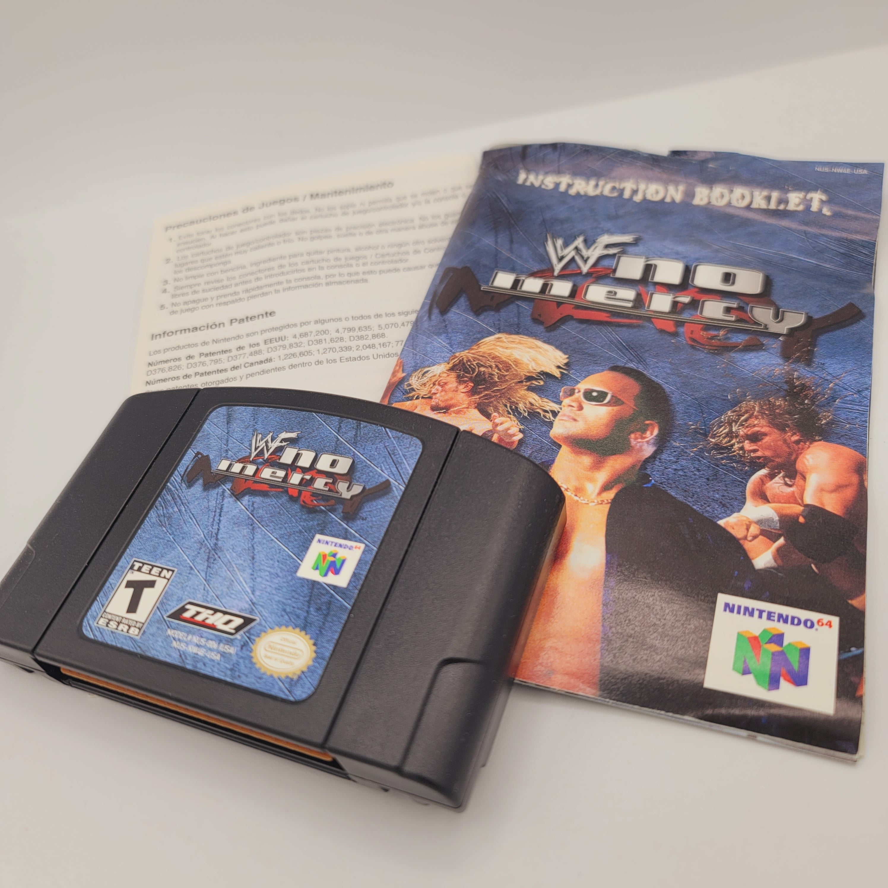 N64 - WWF No Mercy (Complete in Box / A+ / Worn Manual)