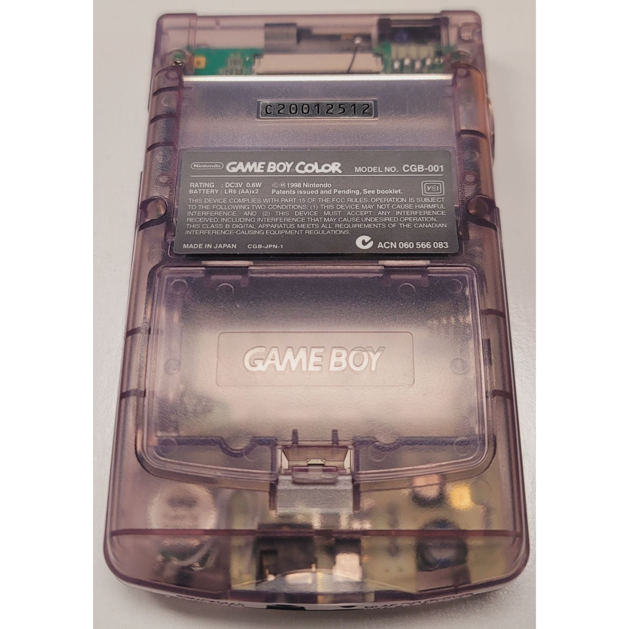 Game Boy Color System (Atomic Purple / Backlit Mod)