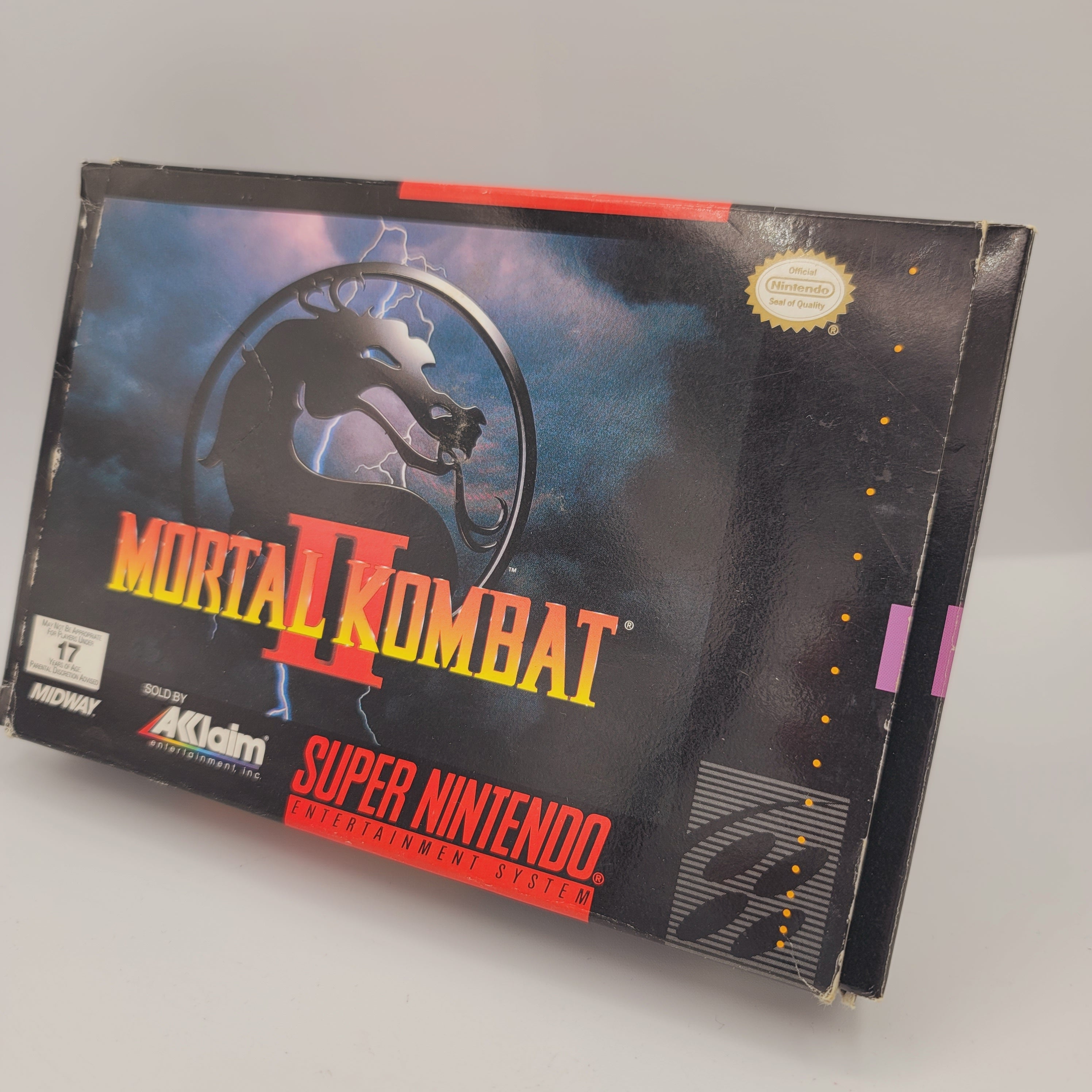 SNES - Mortal Kombat II (Complete in Box / B- / With Manual)