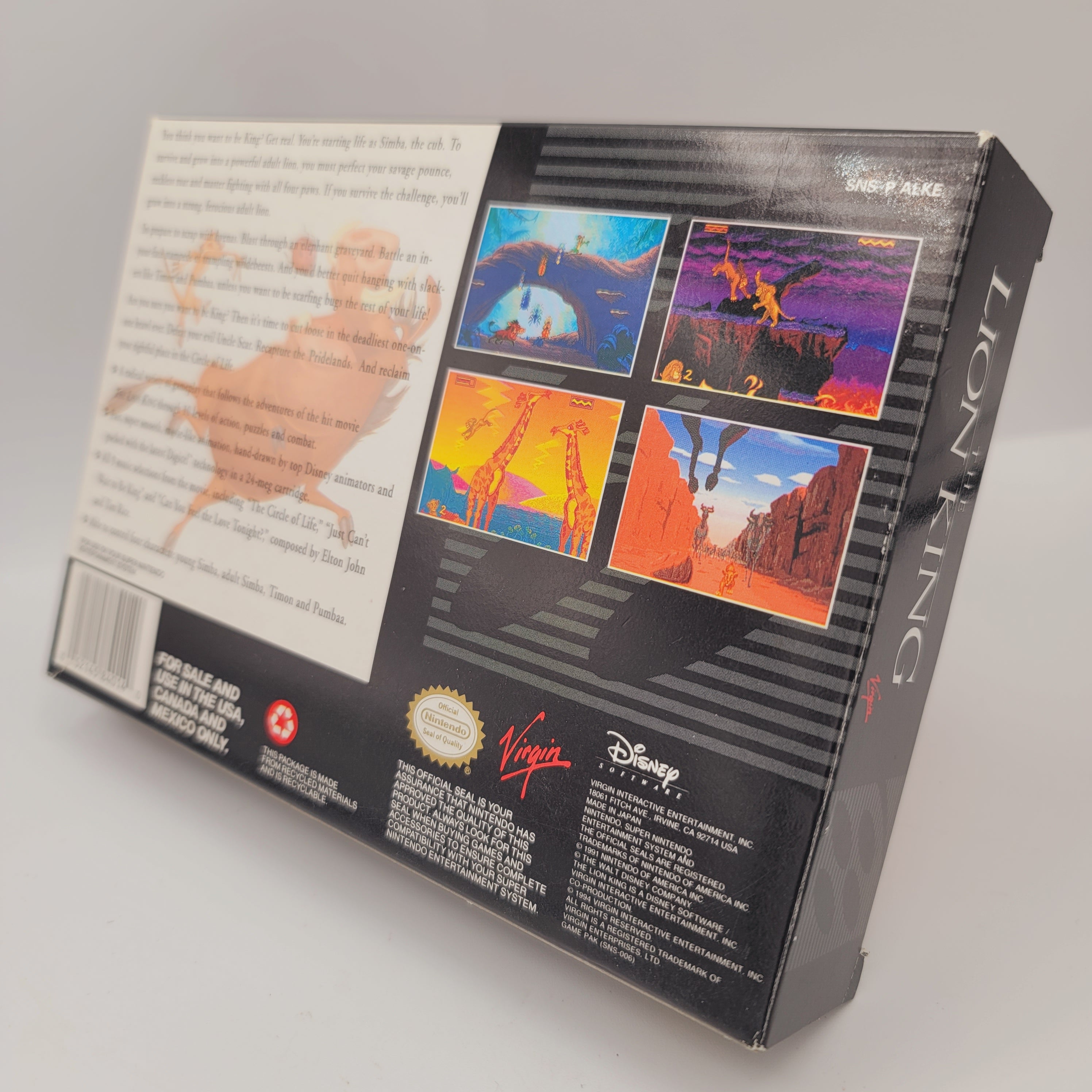 SNES - The Lion King (Complete in Box / A+ / With Manual)