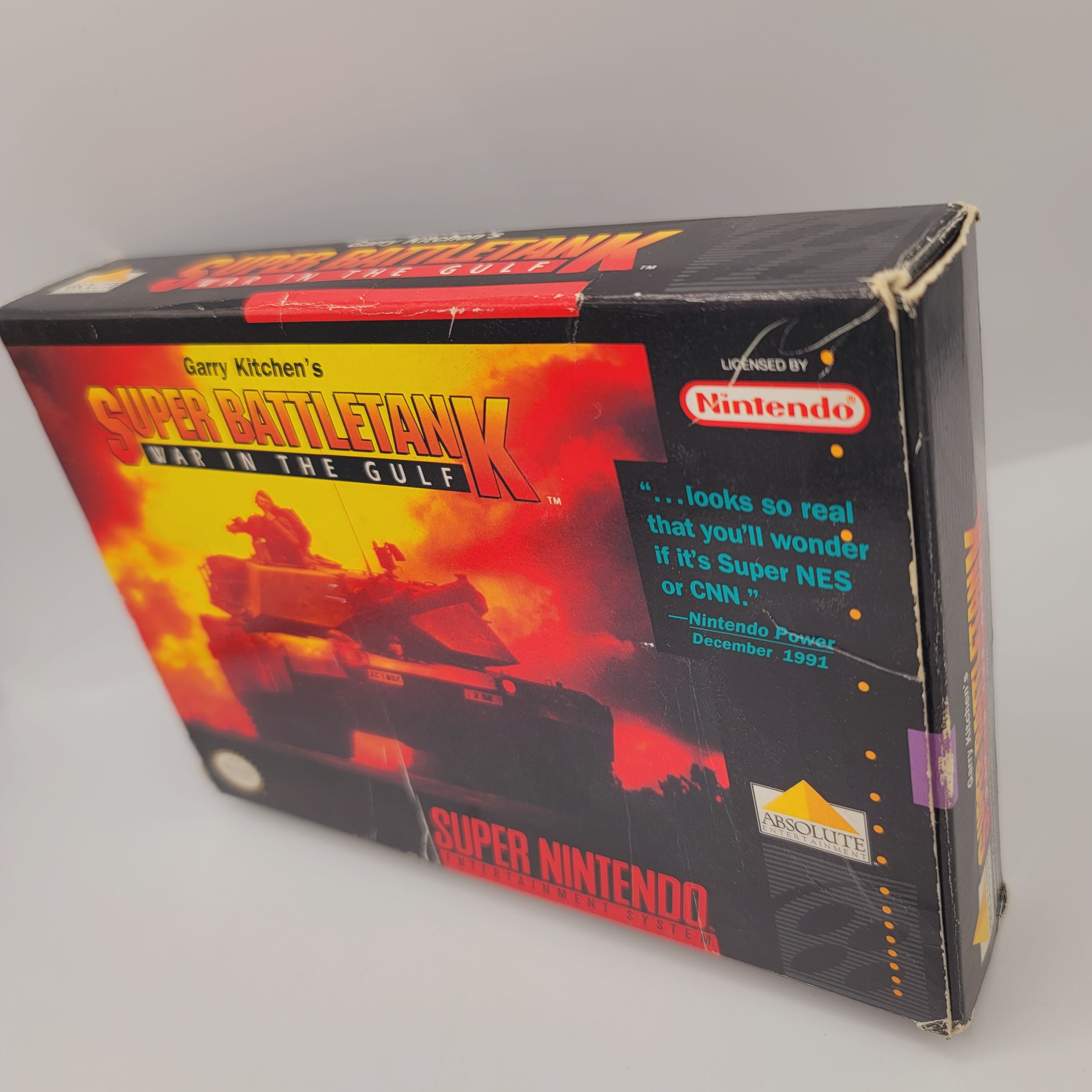 SNES - Super Battletank War in the Gulf (Complete in Box / A- / No Manual)