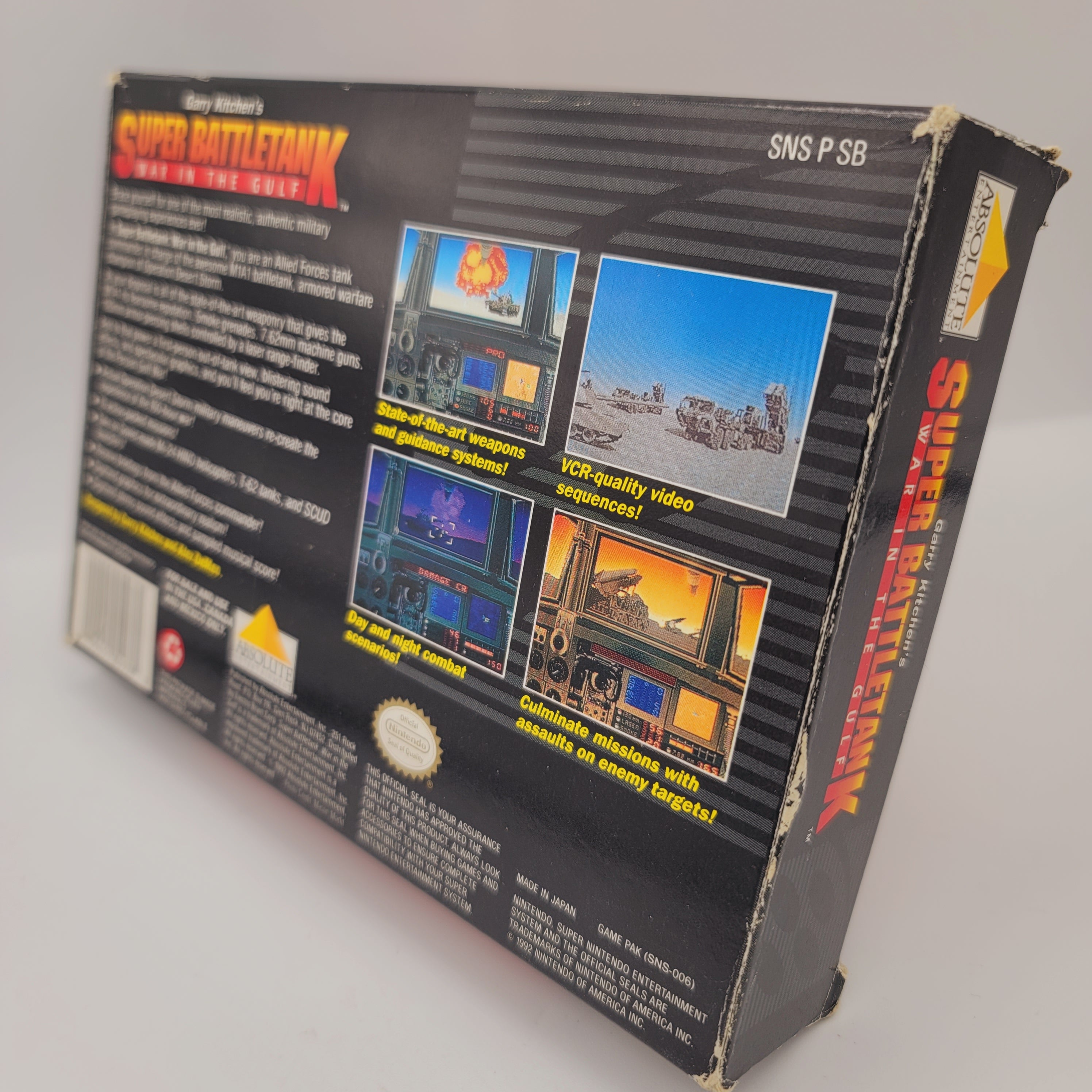 SNES - Super Battletank War in the Gulf (Complete in Box / A- / No Manual)