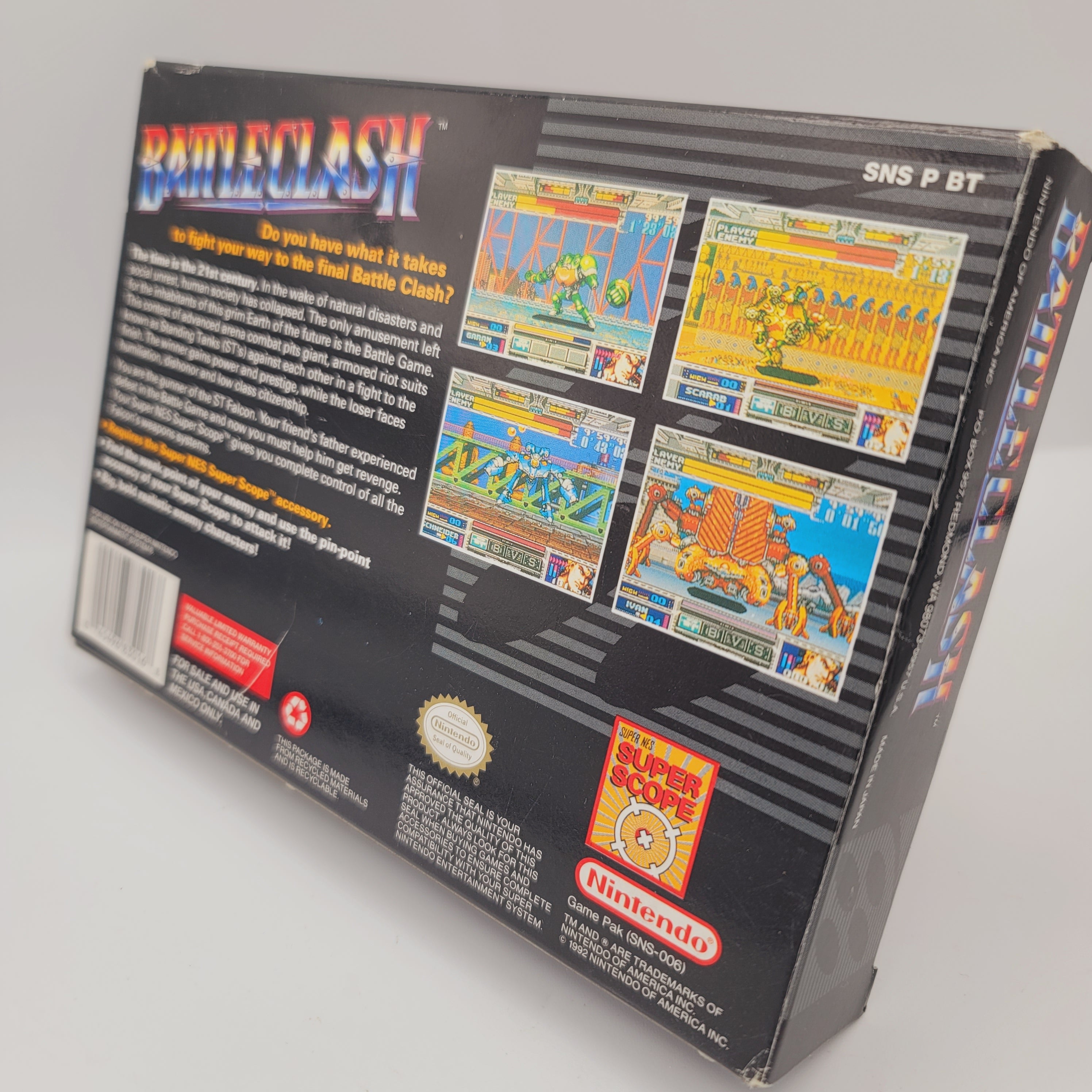 SNES - Battle Clash (Complete in Box / A / With Manual)