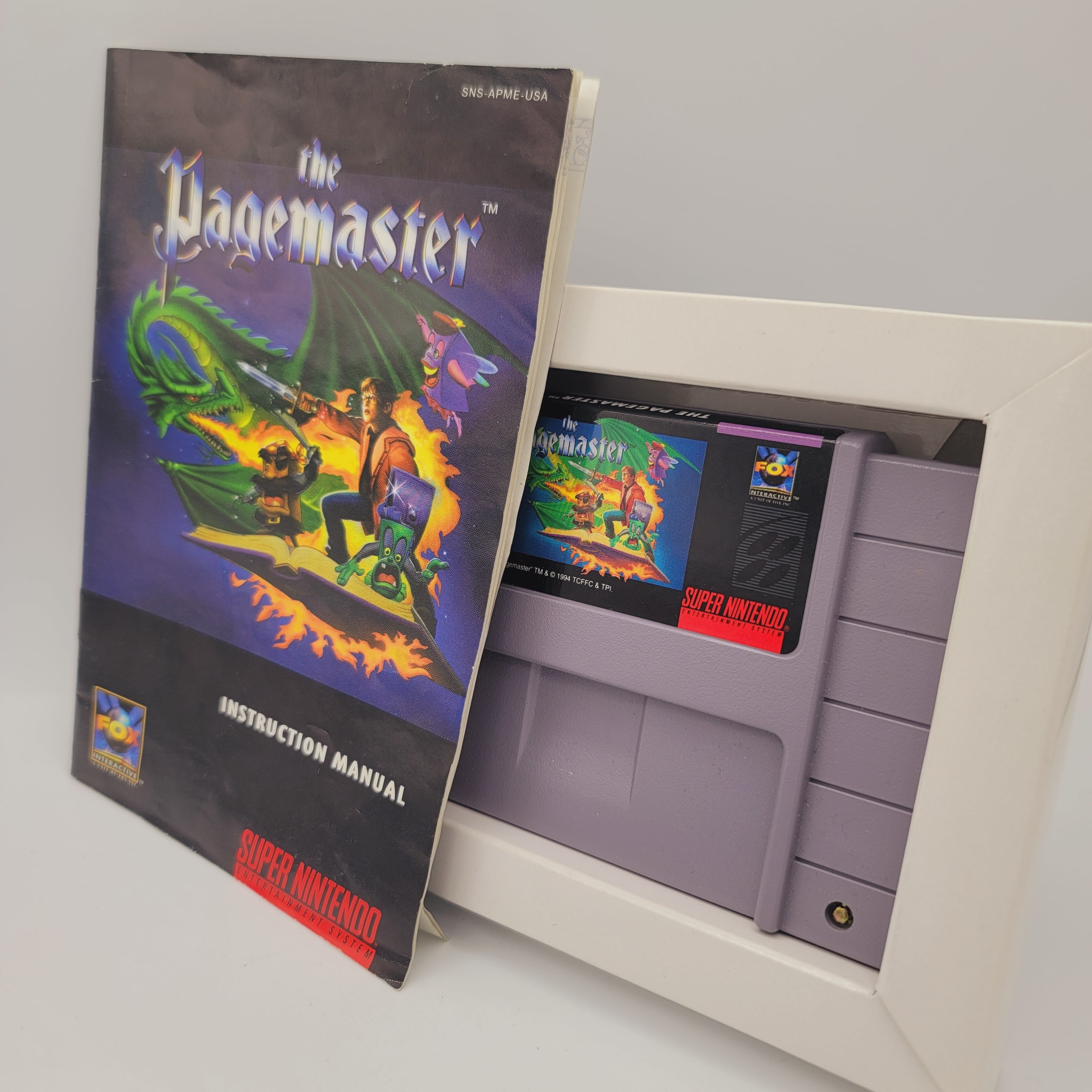 SNES - The Pagemaster (Complete in Box / C+ / With Manual)