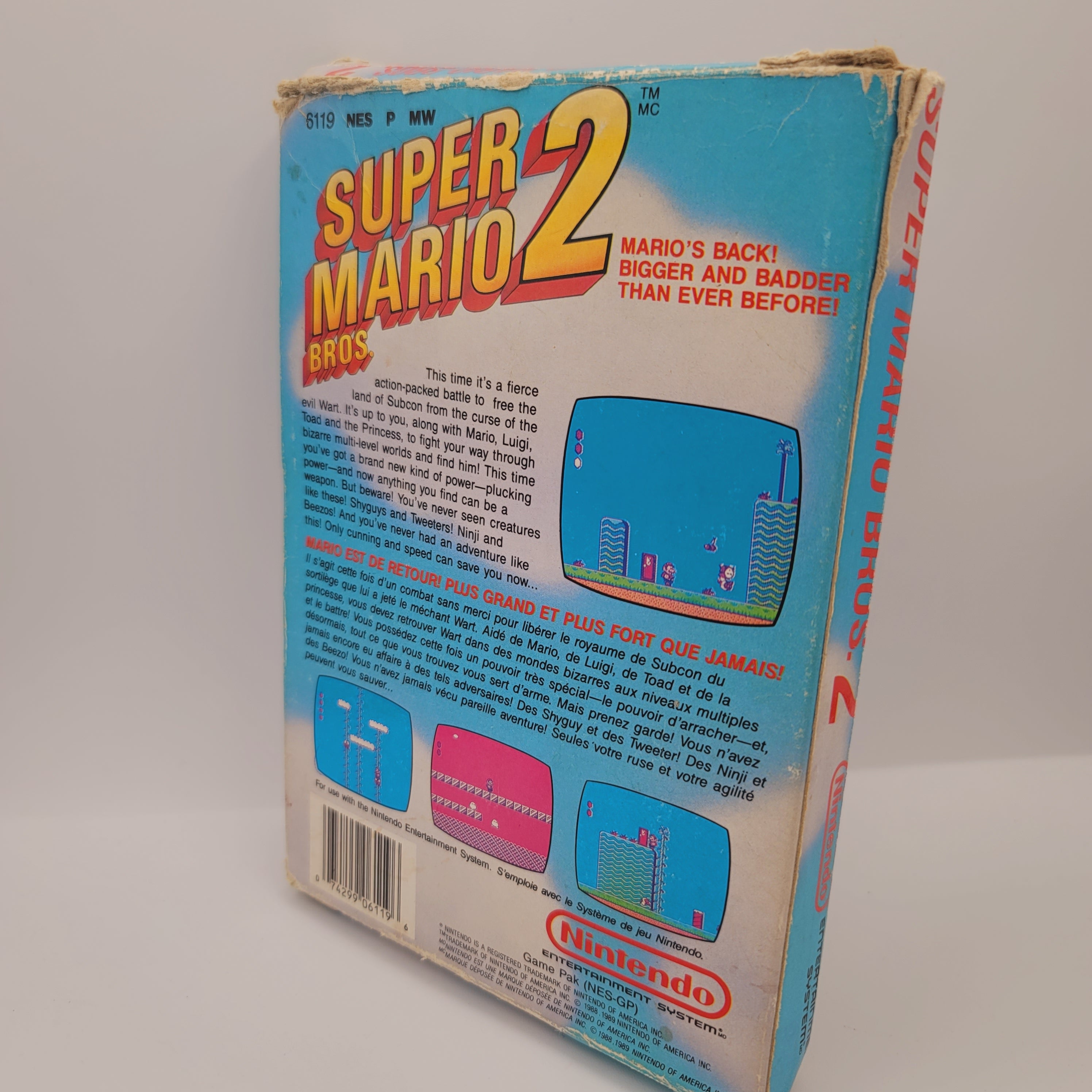 NES - Super Mario Bros 2 (Complete in Box / C/ With Manual)