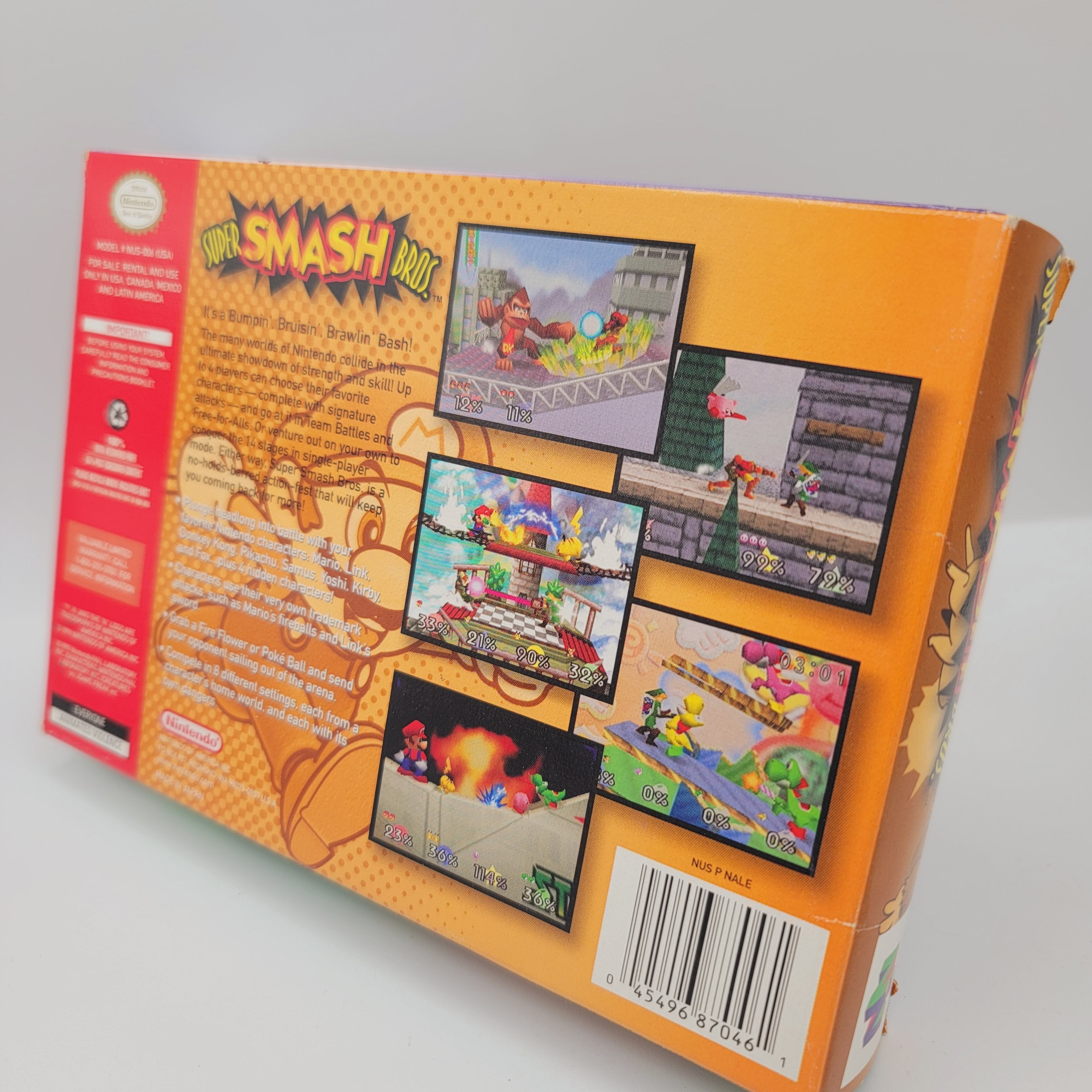 N64 - Super Smash Bros. (Complete in Box / A / With Manual)