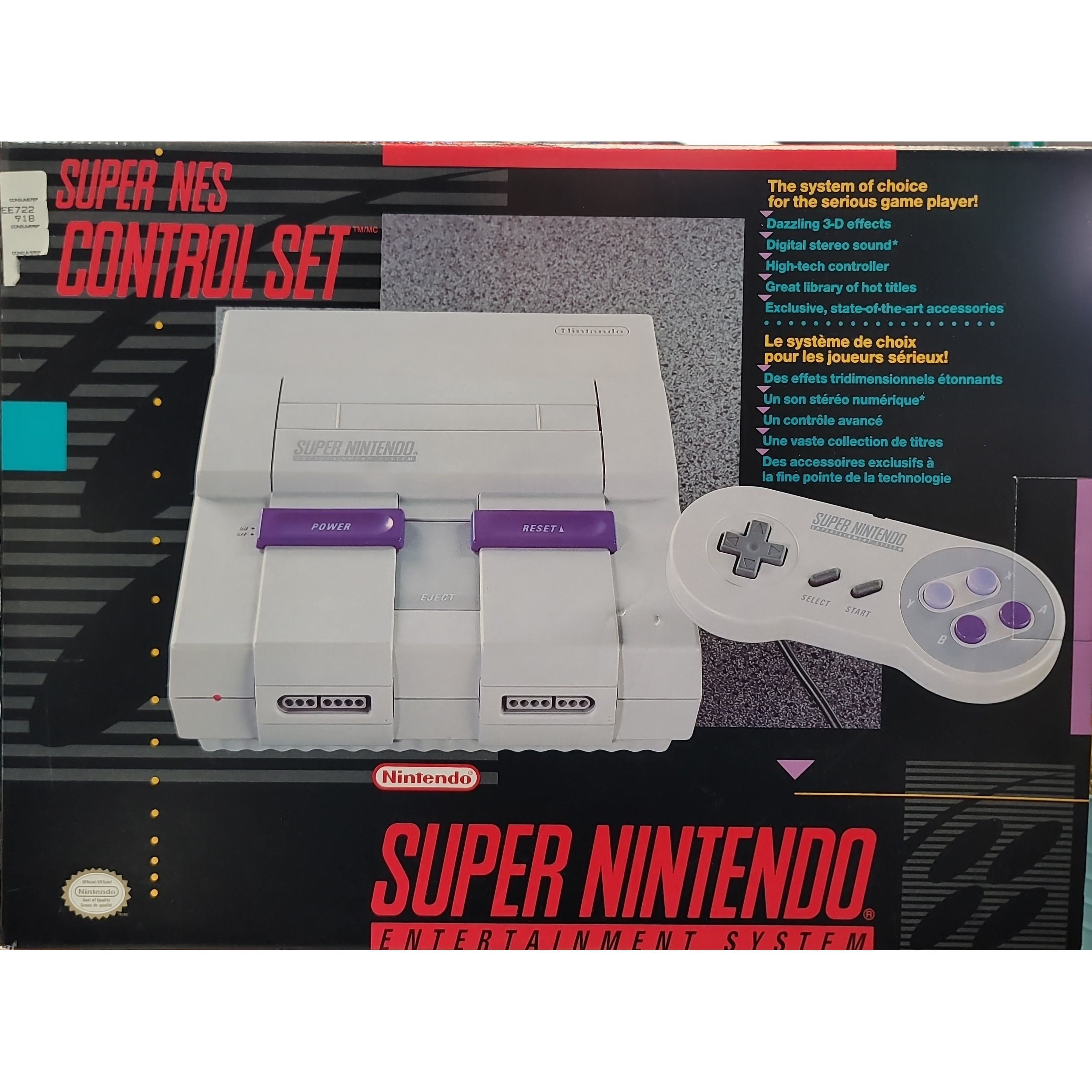 Super NES Control Set - Super Nintendo Entertainment System Complete in Box