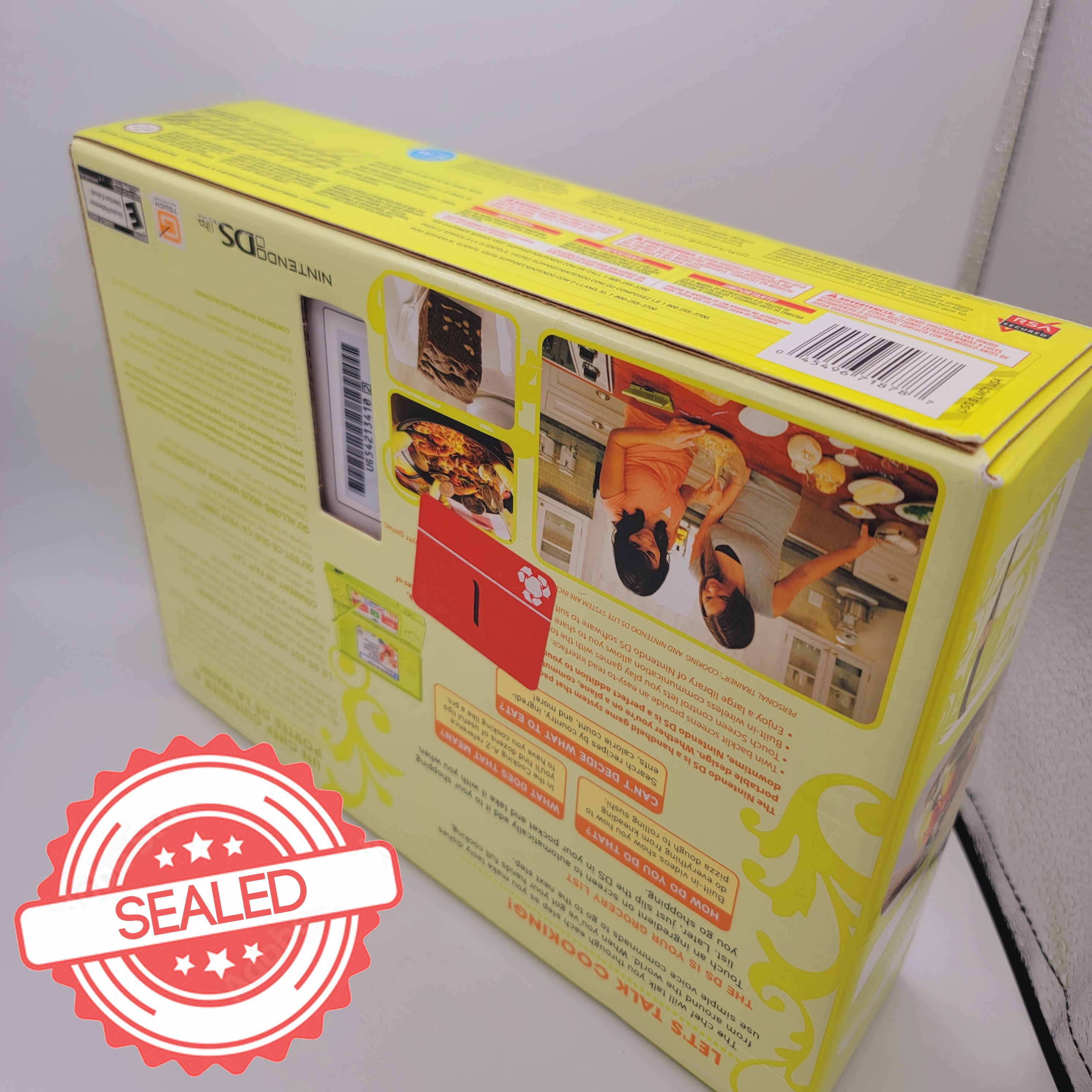 DS Lite System Special Edition Personal Trainer Cooking Green Sealed Box