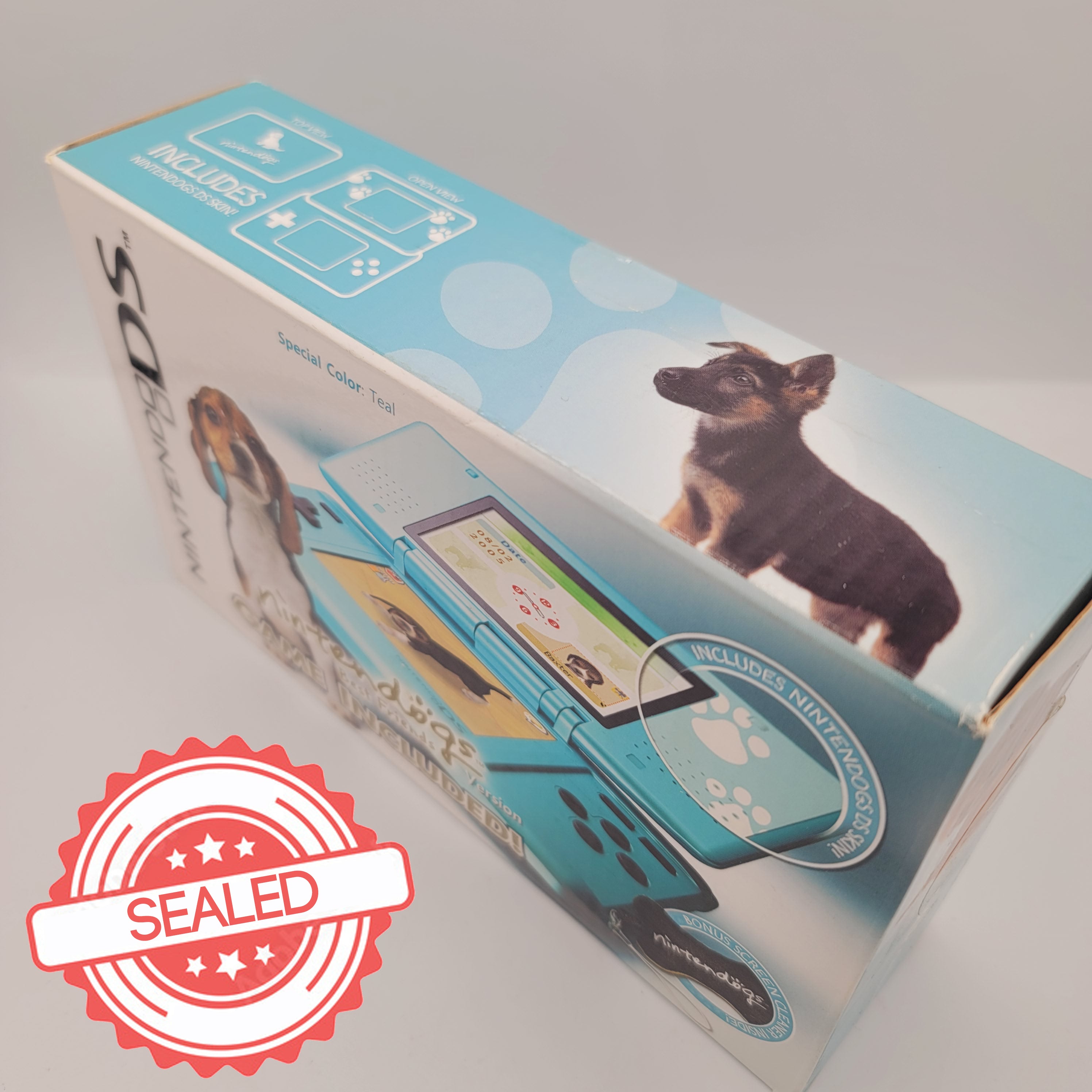 DS Original System Nintendogs Best Friend Teal Sealed Box