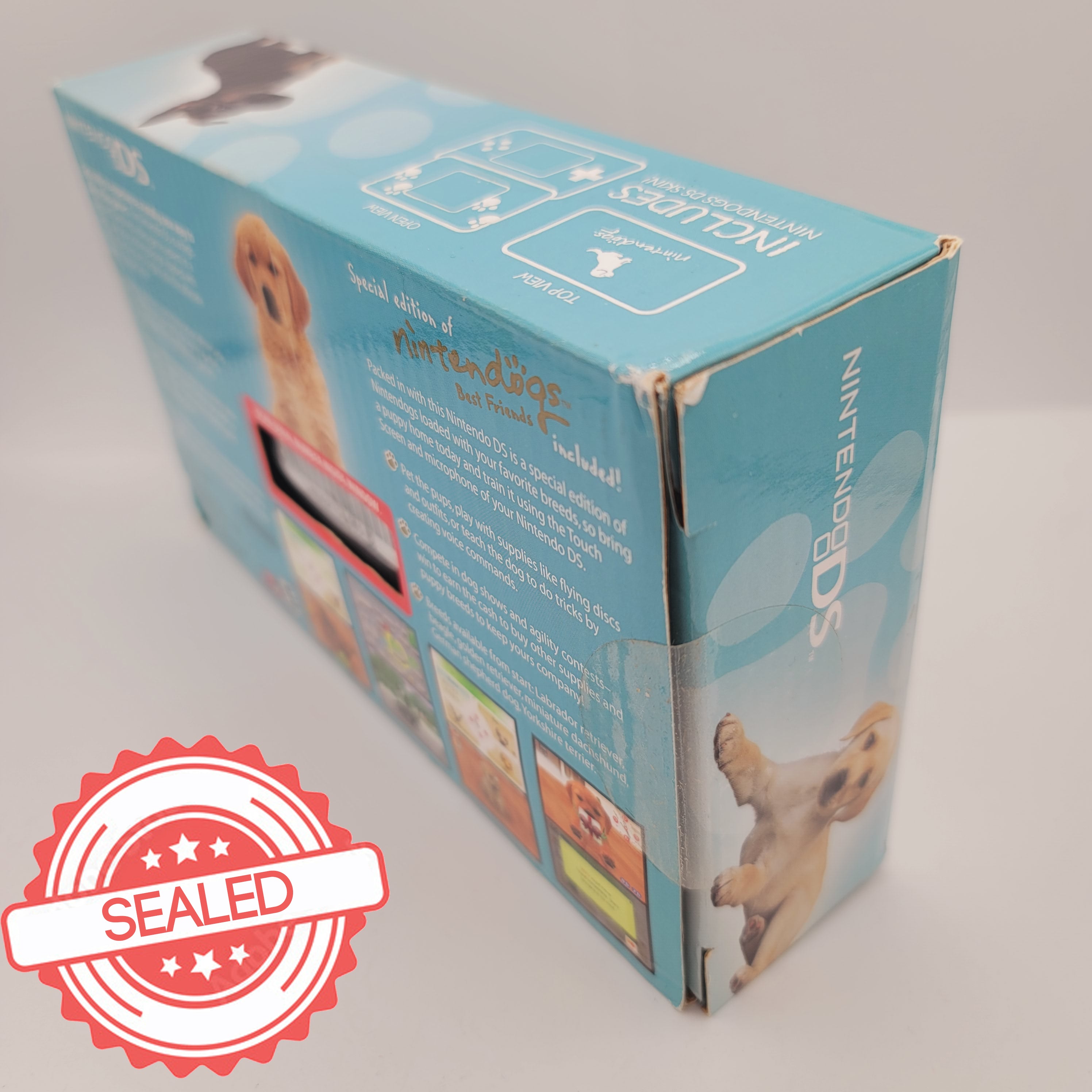 DS Original System Nintendogs Best Friend Teal Sealed Box