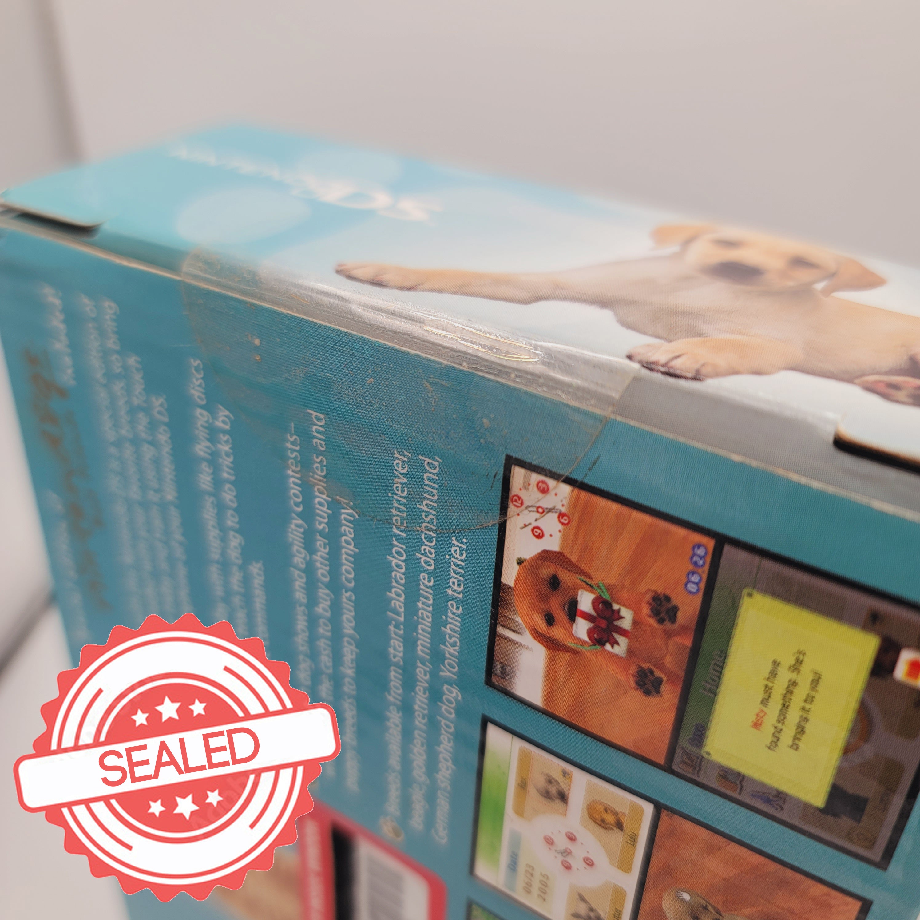 DS Original System Nintendogs Best Friend Teal Sealed Box