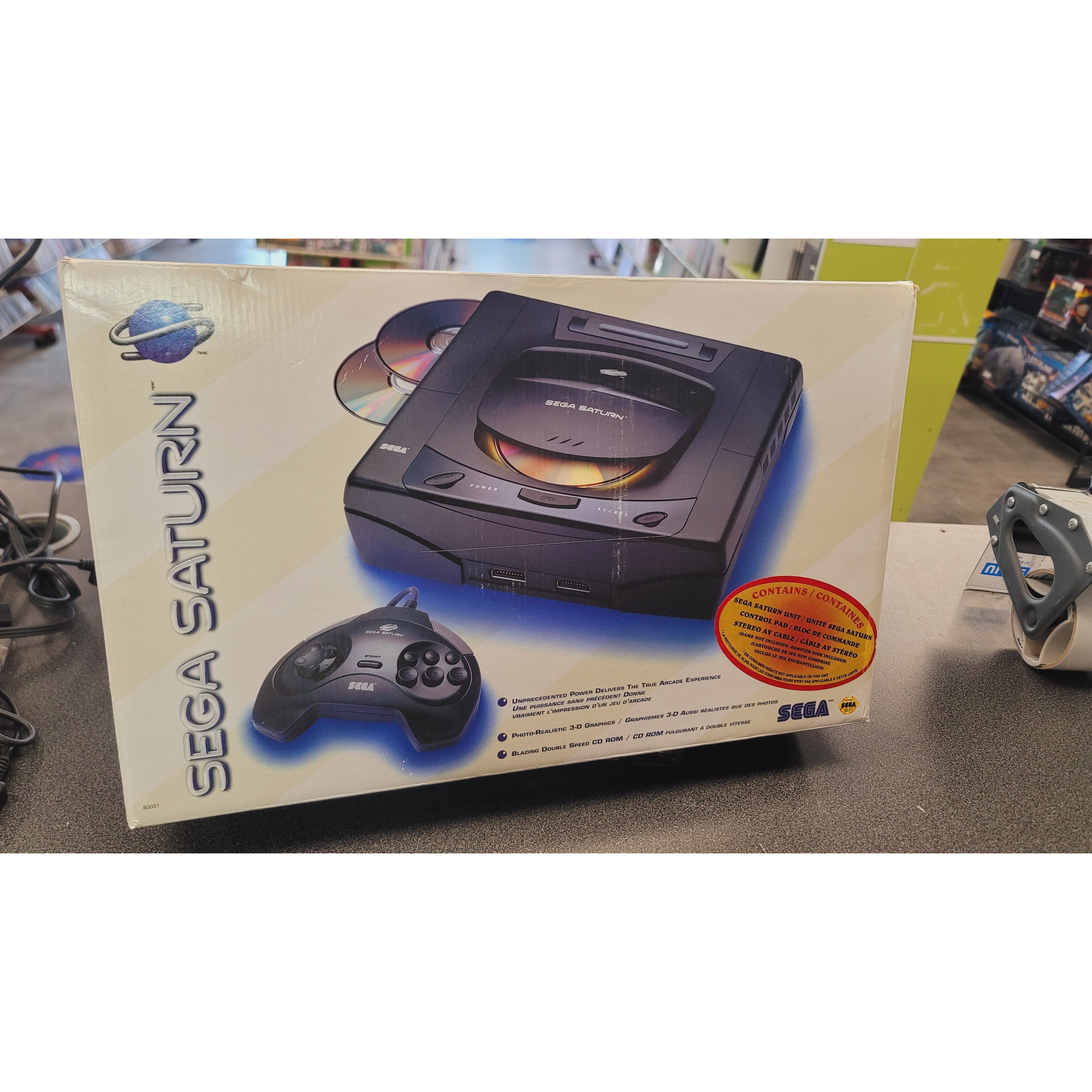 Sega Saturn System Complete in Box with Region Mod