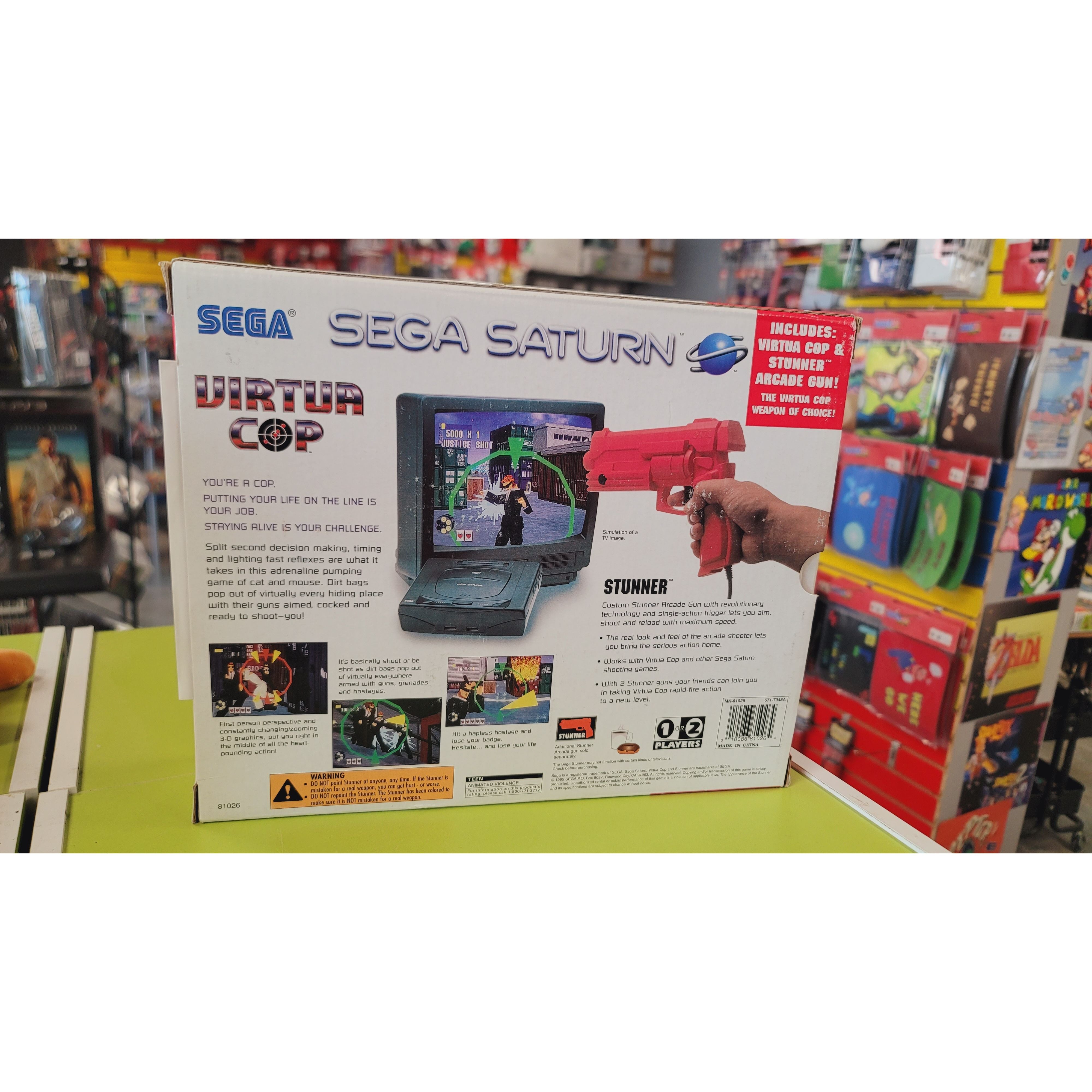 SATURN - Virtua Cop with Stunner Arcade Gun!