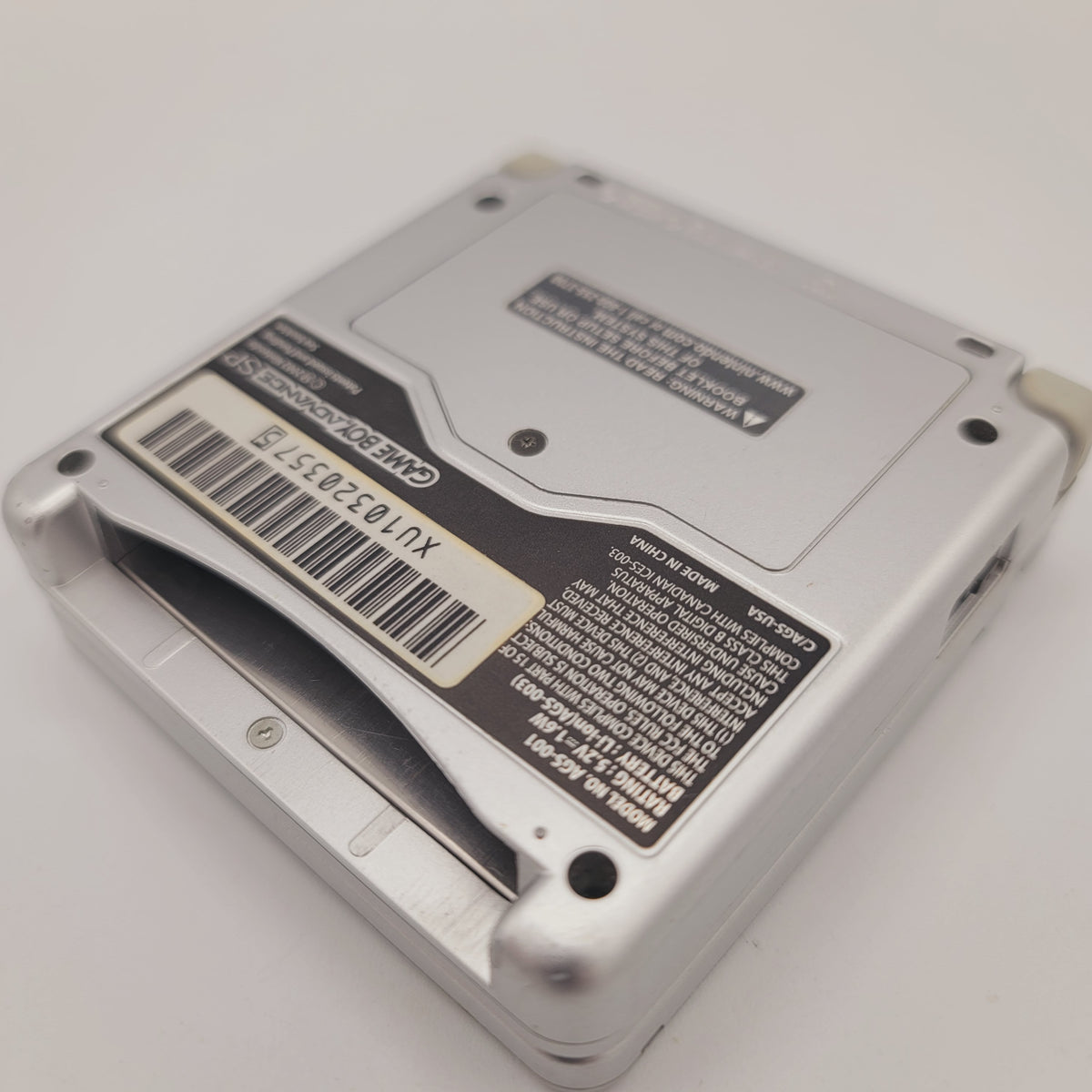 Game Boy Advance SP System (Complete in Box / Front Lit / Platinum)