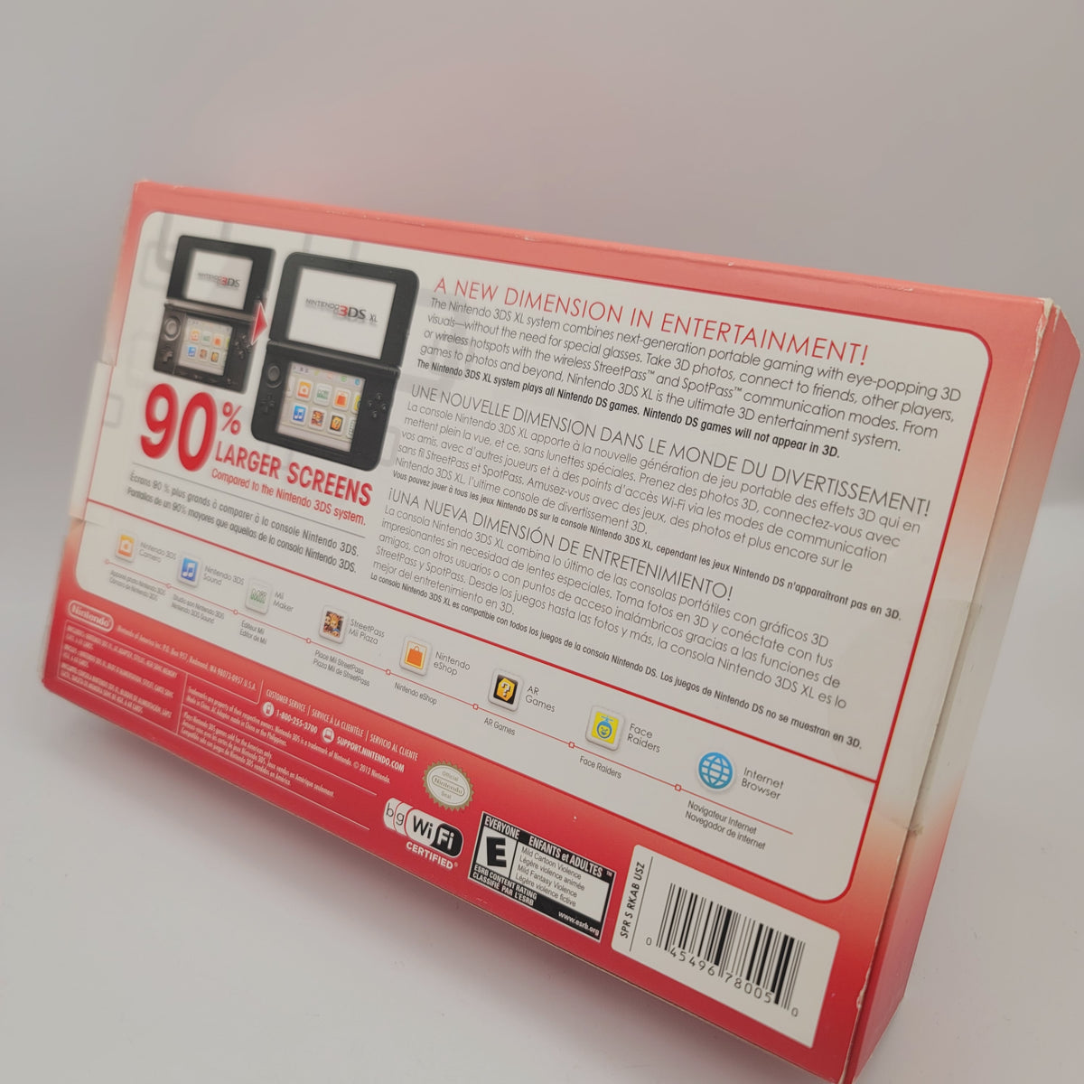 3DS XL System (Red / Complete in Box)
