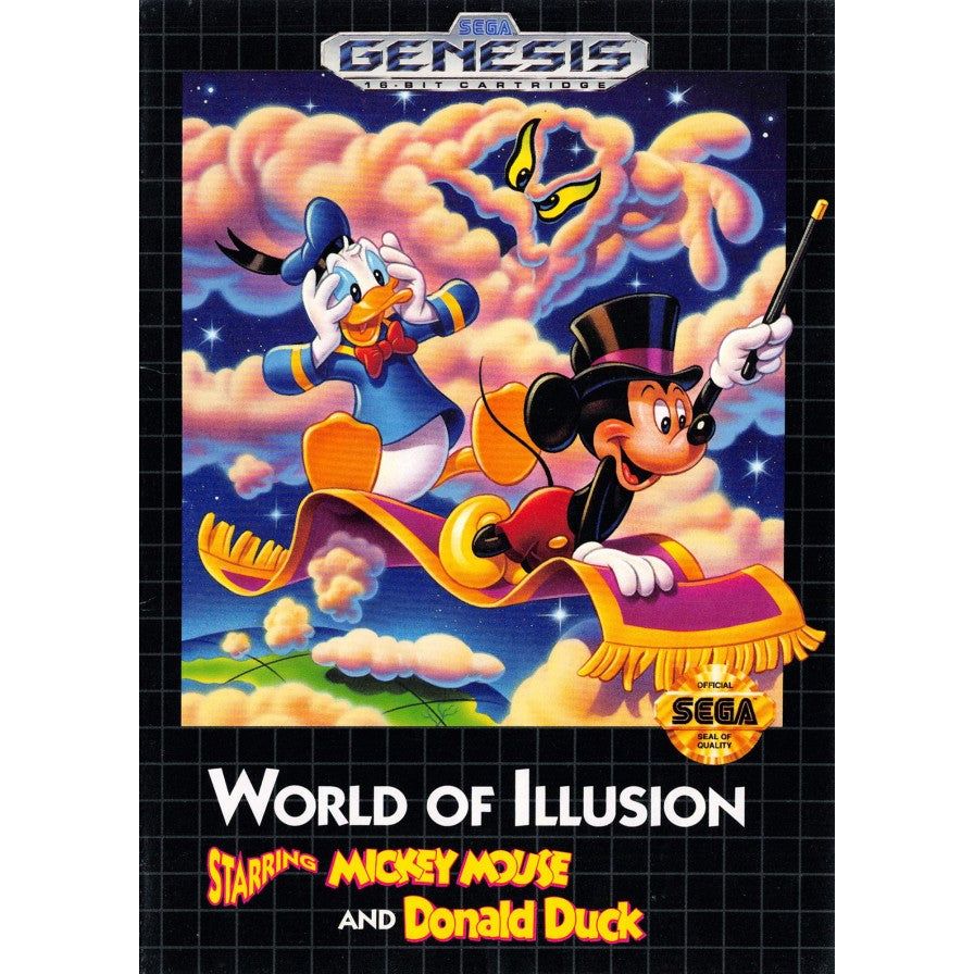 Genesis - World of Illusion avec Mickey Mouse et Donald Duck (au cas où)