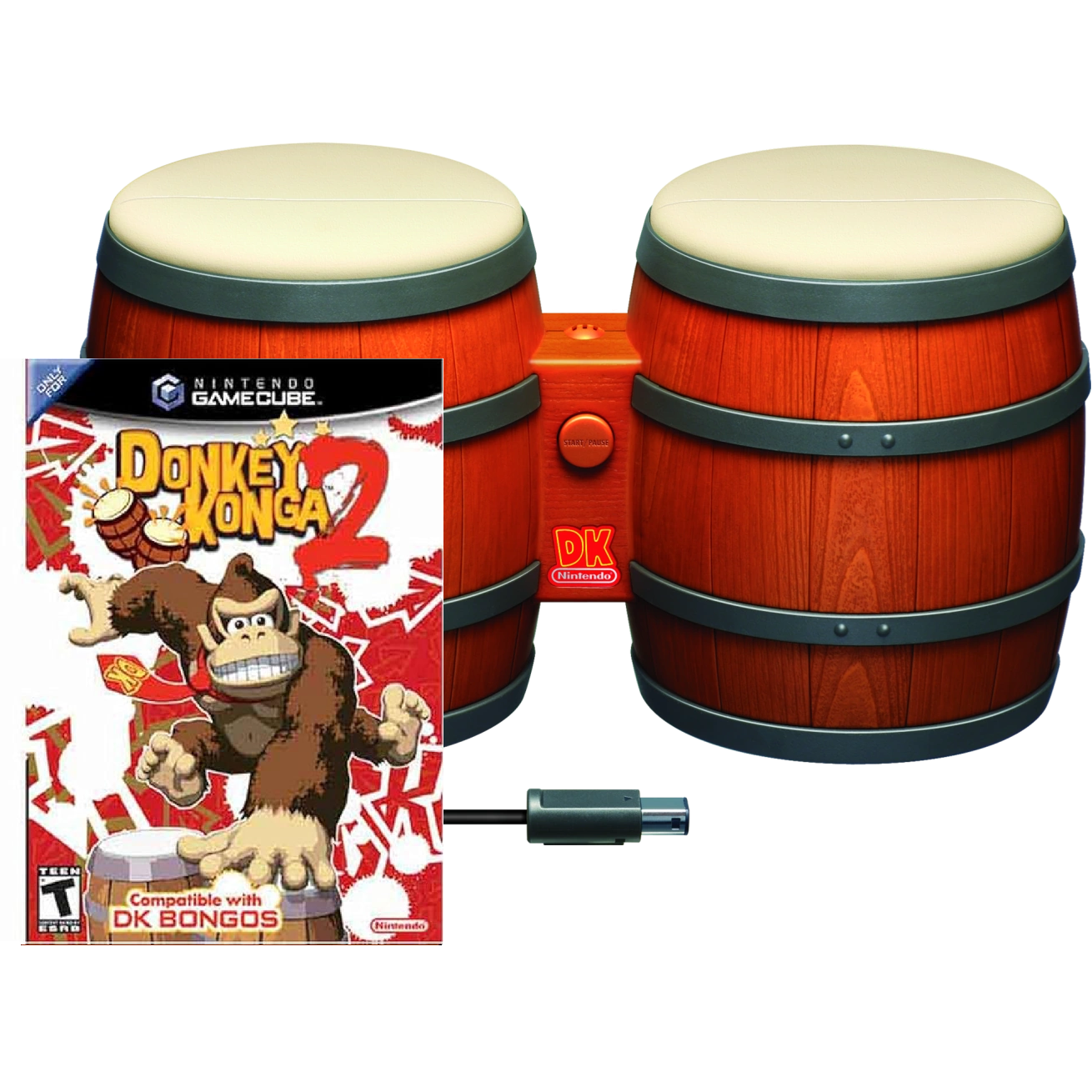 GameCube - Donkey Konga 2 with Bongos
