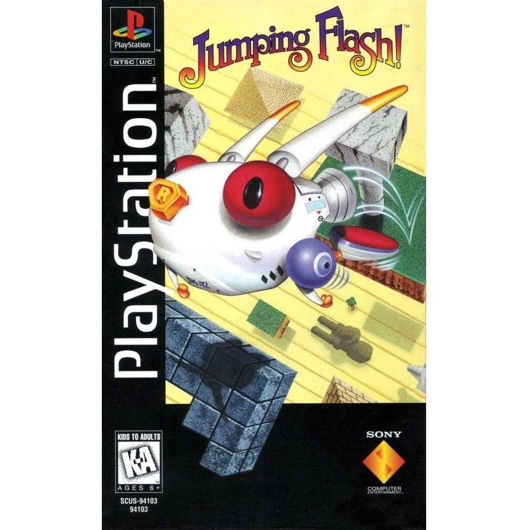 PS1 - Jumping Flash! (Long Box / Loose Clasps)