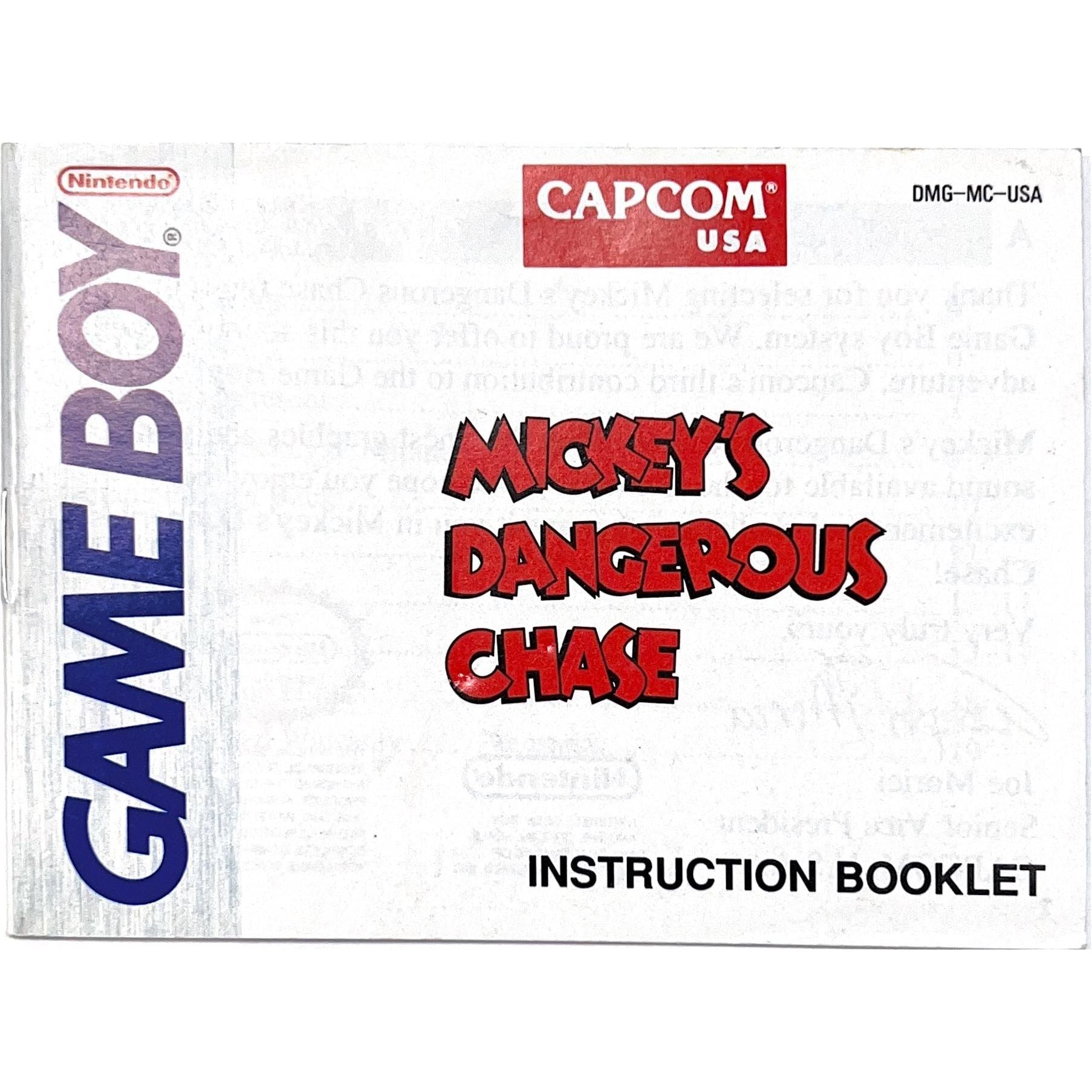 GB - Mickey's Dangerous Chase (Manual)