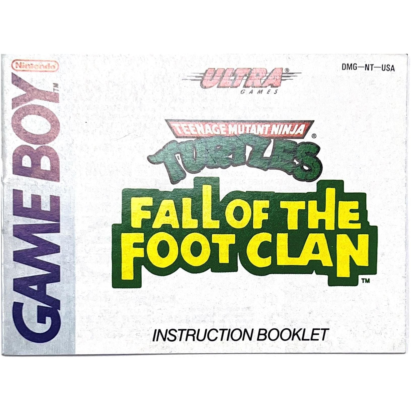 GB - Teenage Mutant Ninja Turtles Fall of the Foot Clan (Manual)