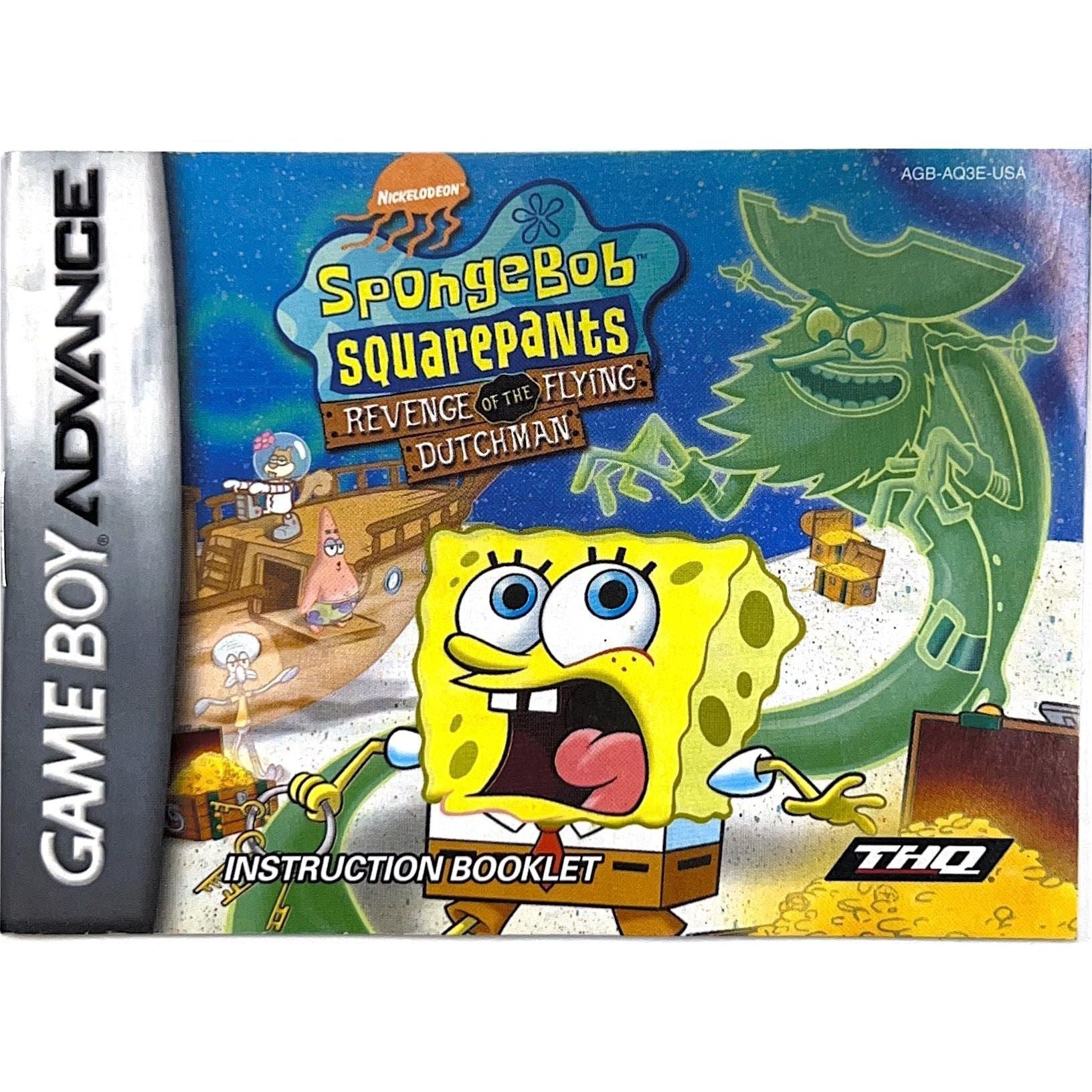 GBA - Spongebob Squarepants Revenge of the Flying Dutchman (Manual)