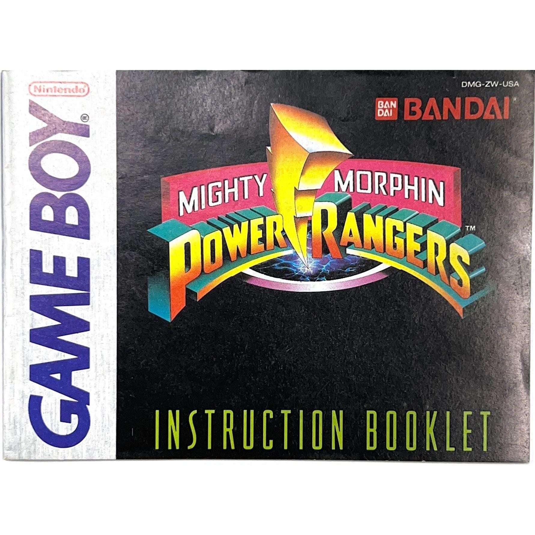 GB - Mighty Morphin Power Rangers (Manual)