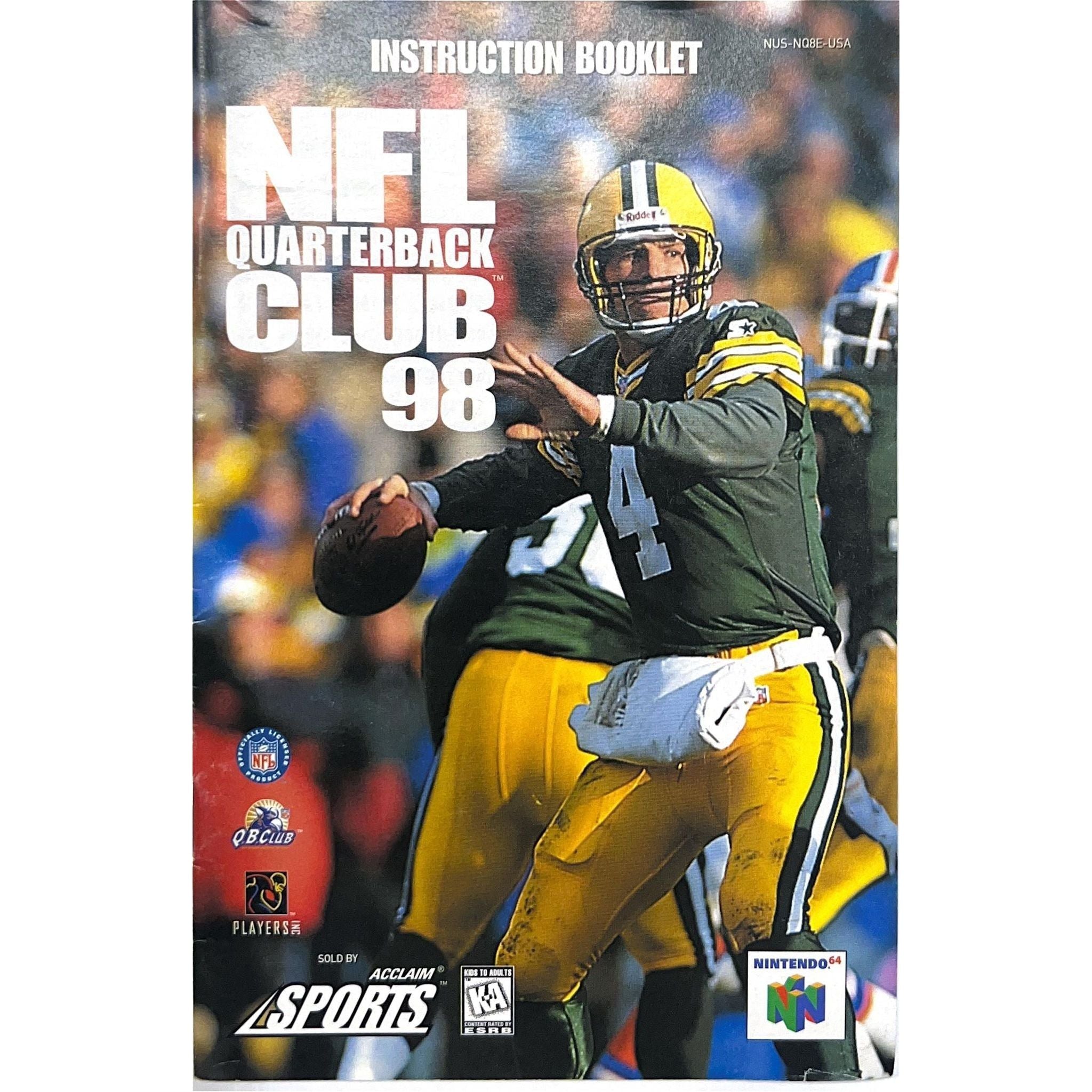 N64 - NFL Quarterback Club 98 (Manual)