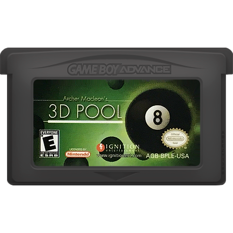 GBA - Archer Maclean's 3D Pool (Cartridge Only)