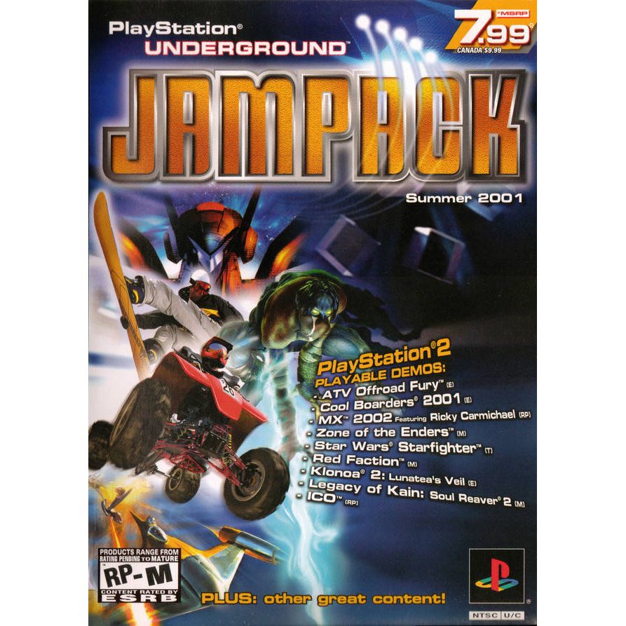 PS2 - JamPack Summer 2001 Demo Disc