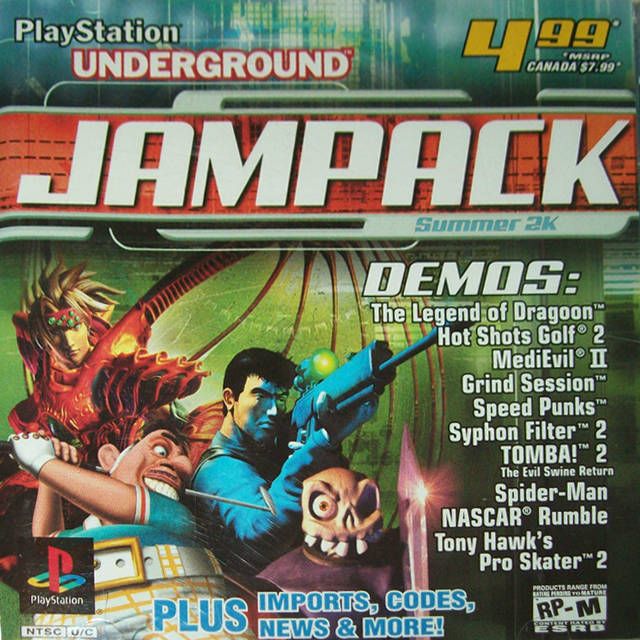 PS1 - PlayStation Underground JAMPACK Summer 2K Demo Disc